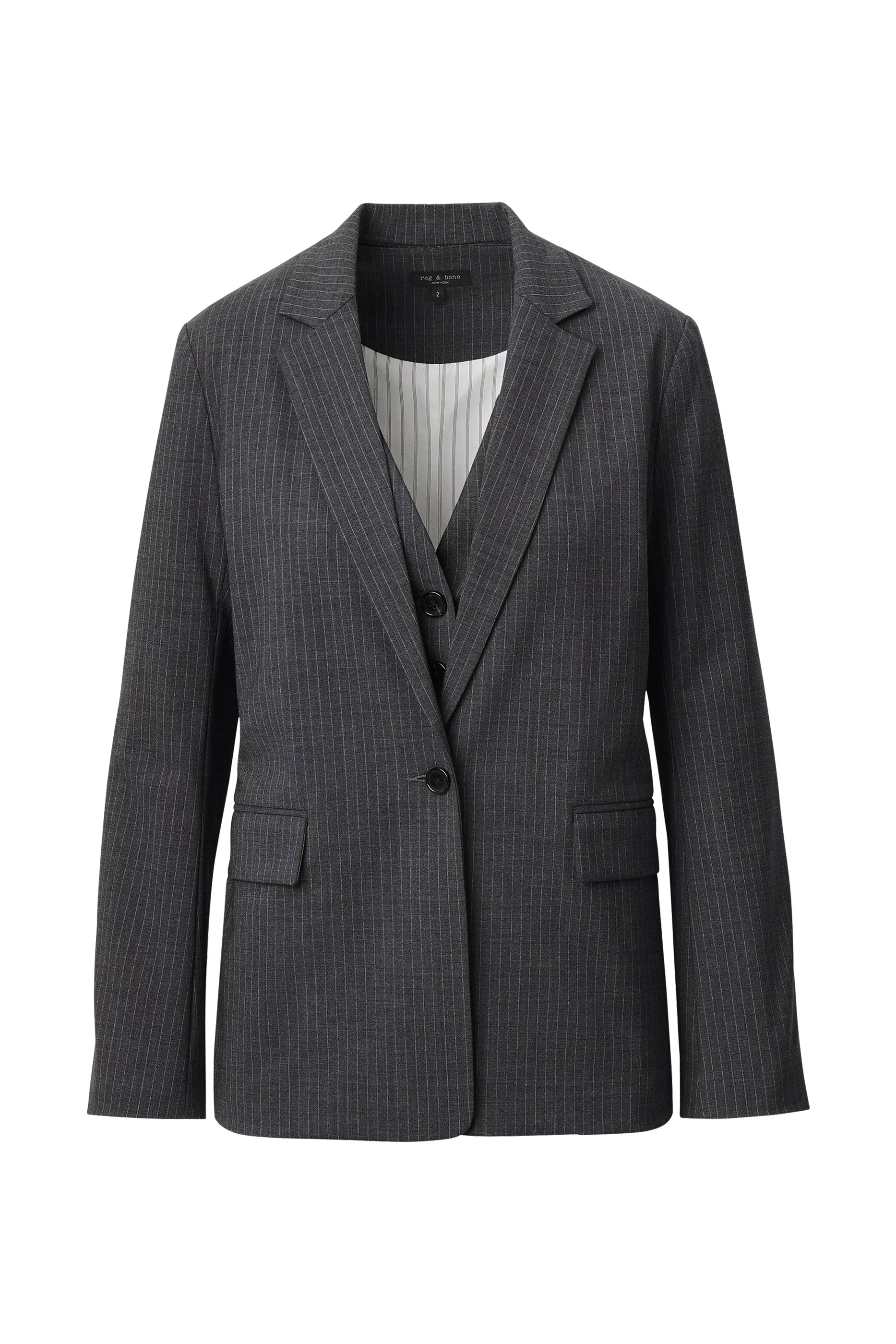 Jennifer Striped Two-in-One Blazer 