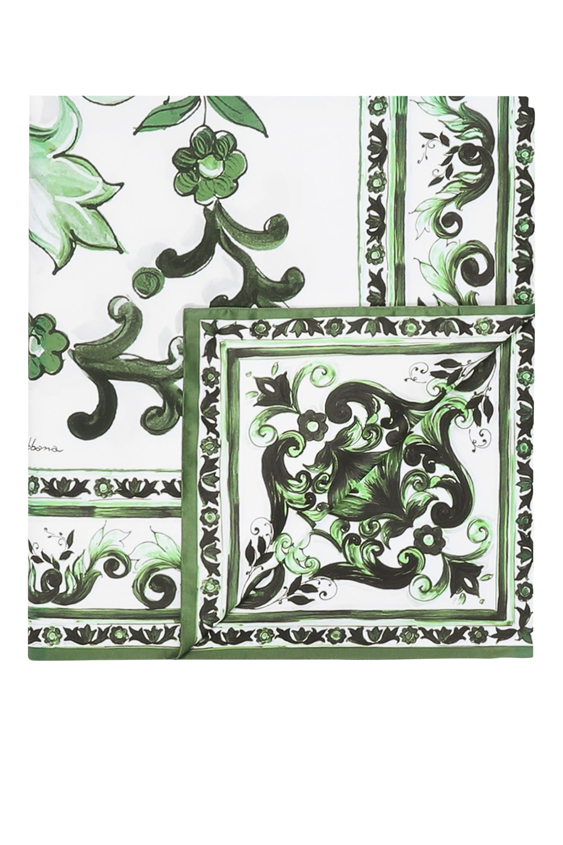 Maiolica Verde Duvet Cover