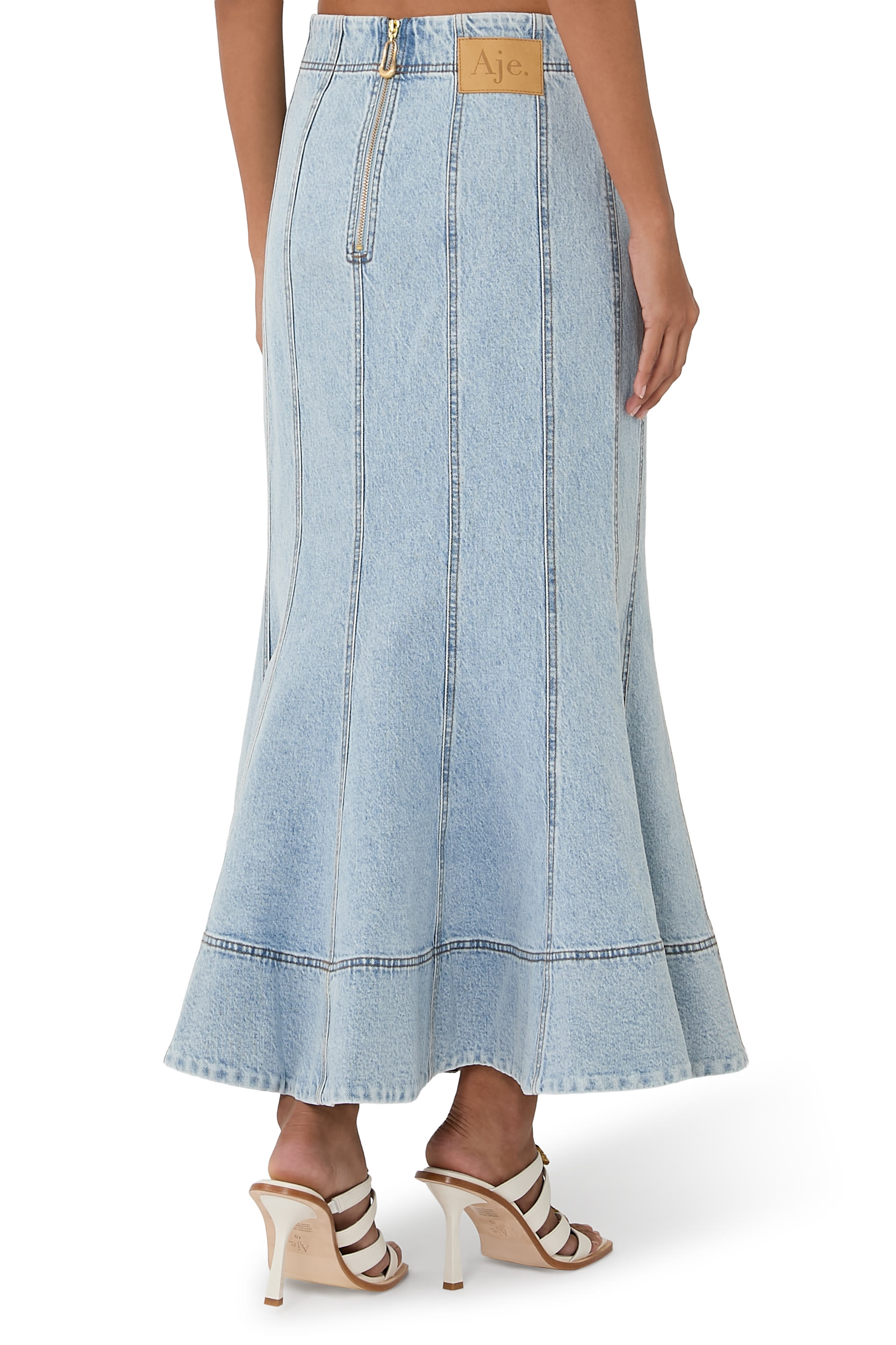Tia Denim Midi Skirt