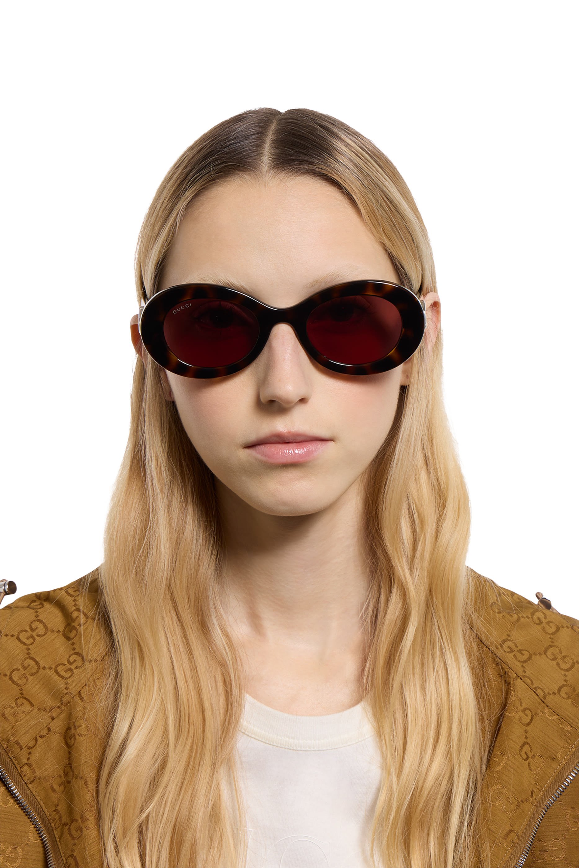 GG2026S Oval Frame Sunglasses