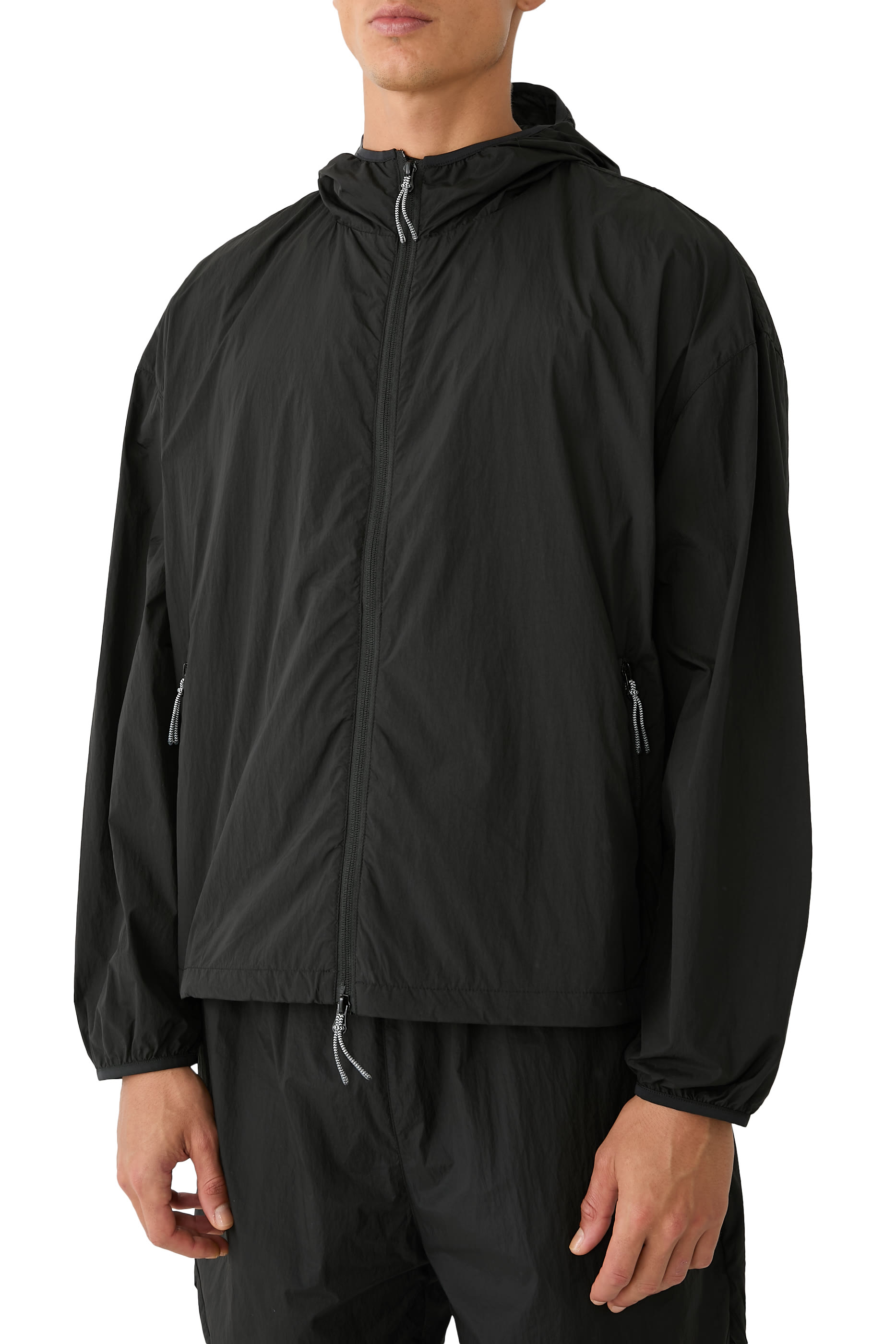 Ultralight Nylon Hooded Jacket