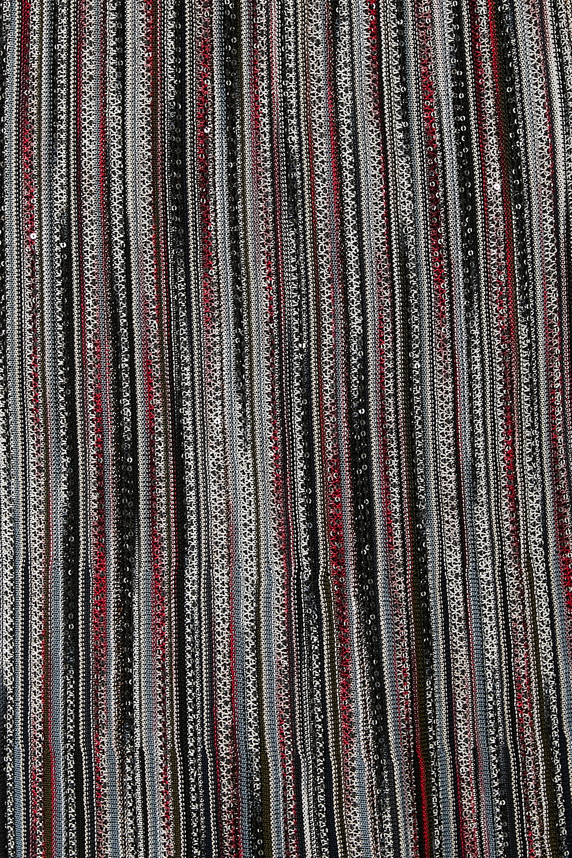 Partialized Knit Lurex Maxi Skirt