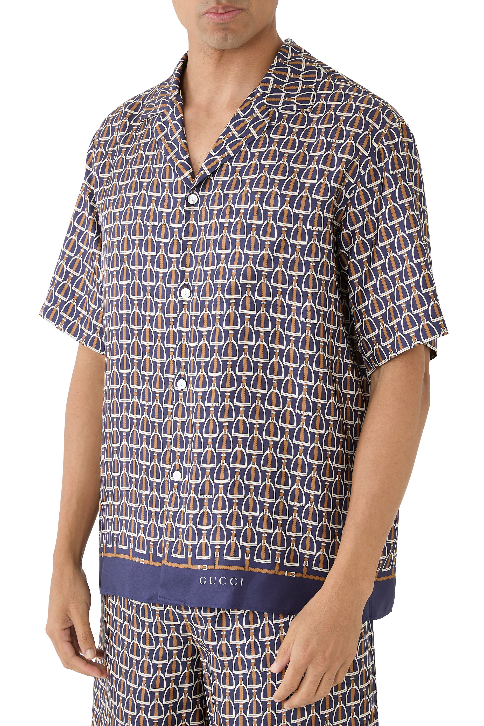 Printed Bowling Shirt 