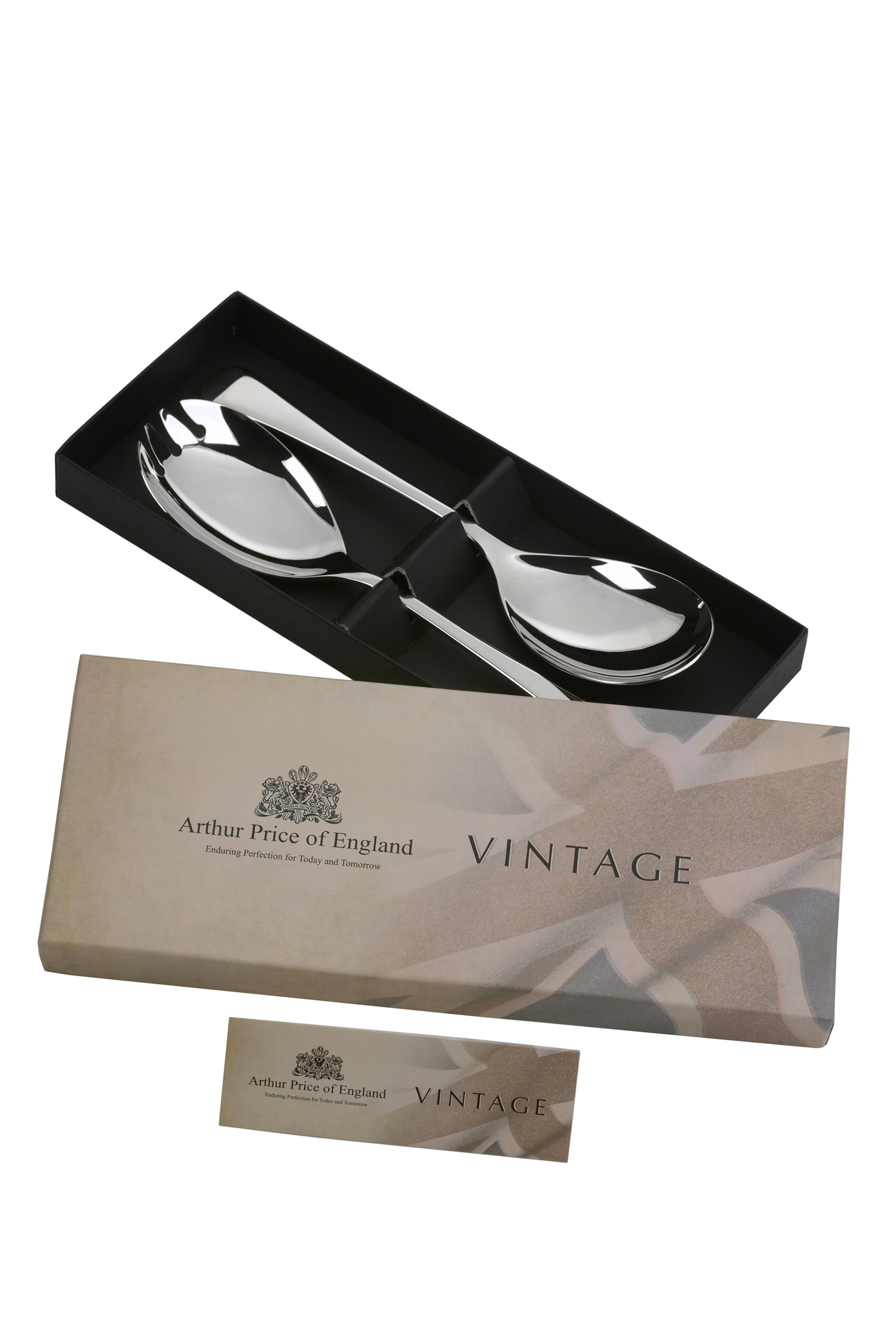 Vintage Serving Spoon & Fork, Set of 2