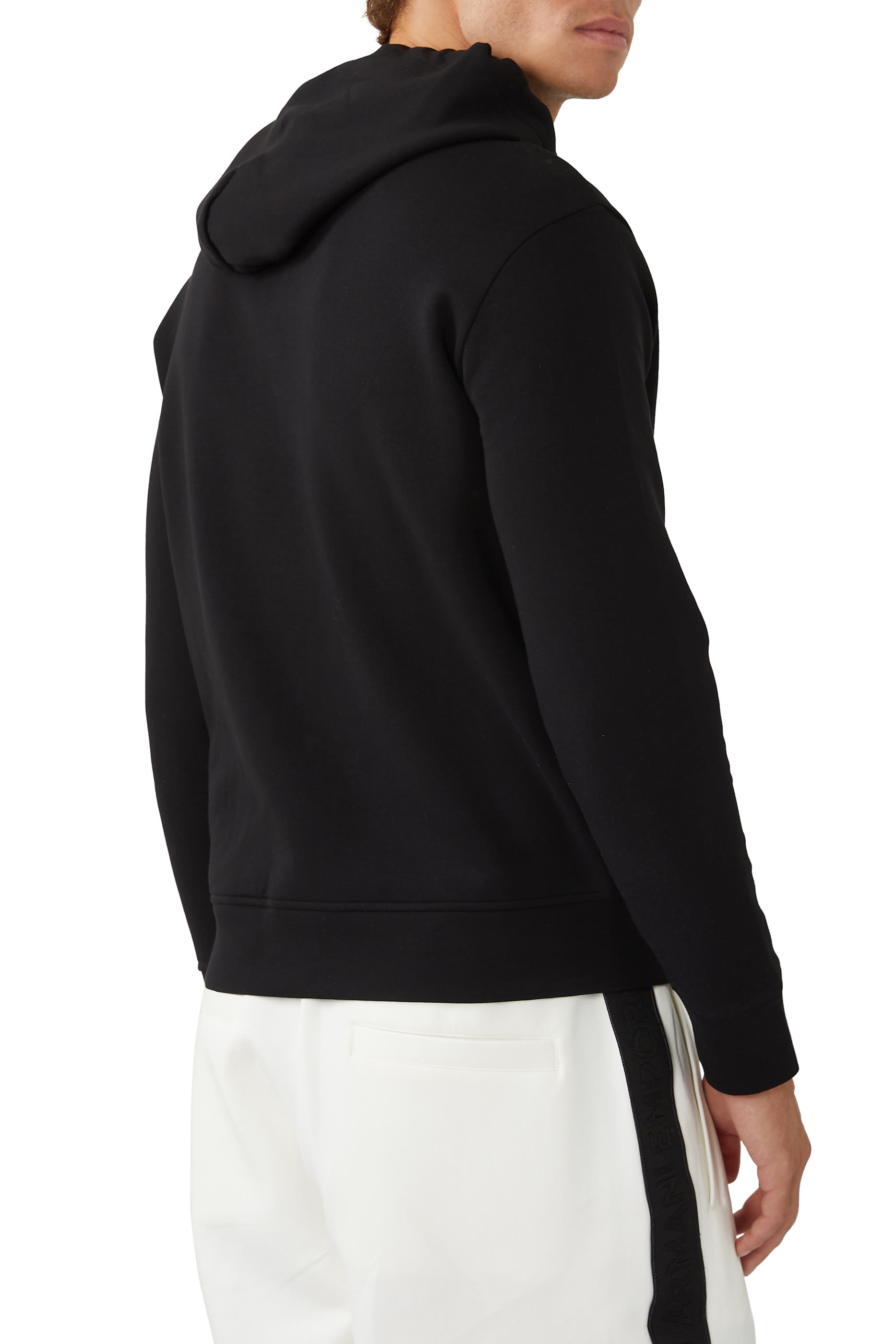 Hooded Sweatshirt with Micro Logo Patch