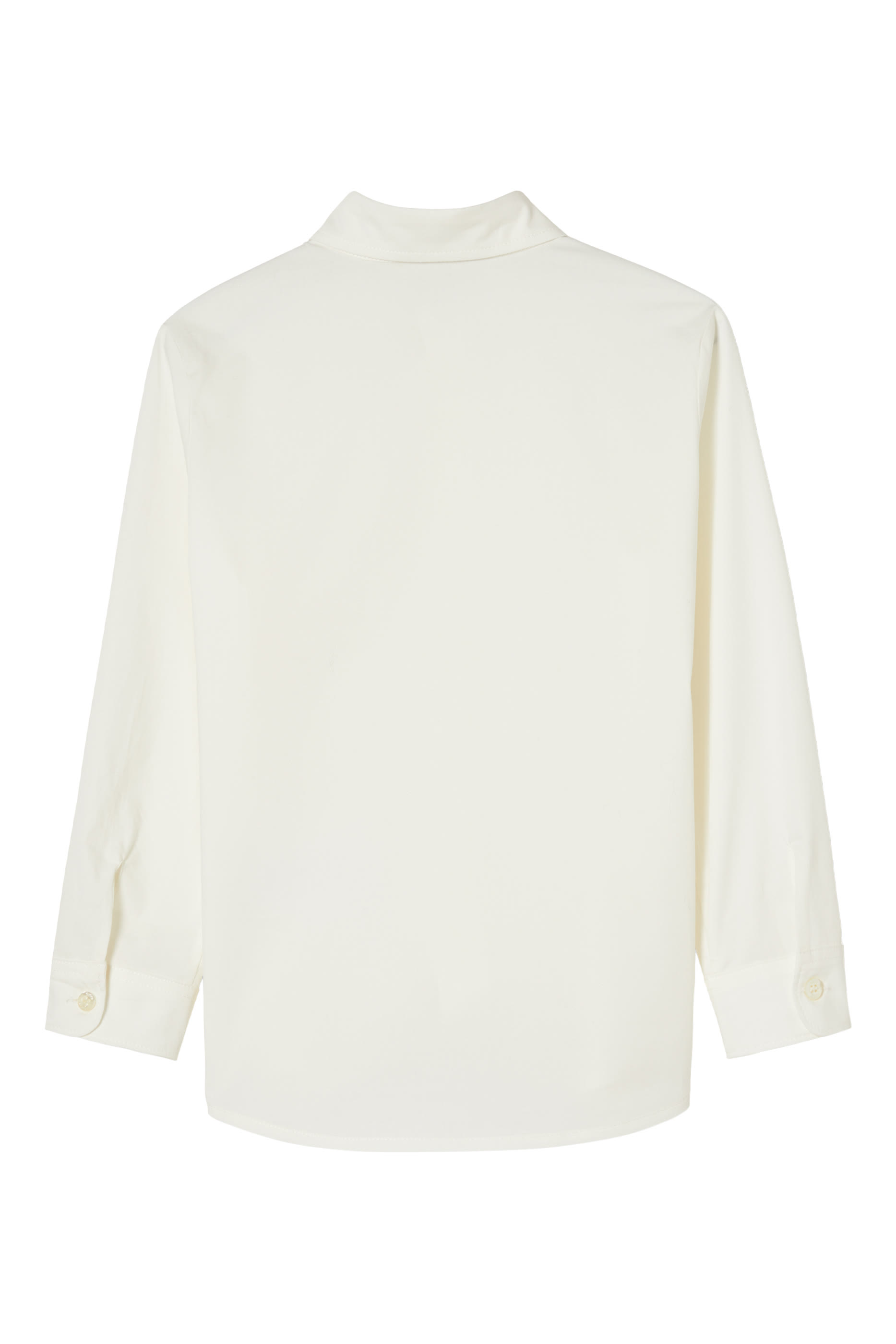 Kids Logo Embroidered Cotton Shirt