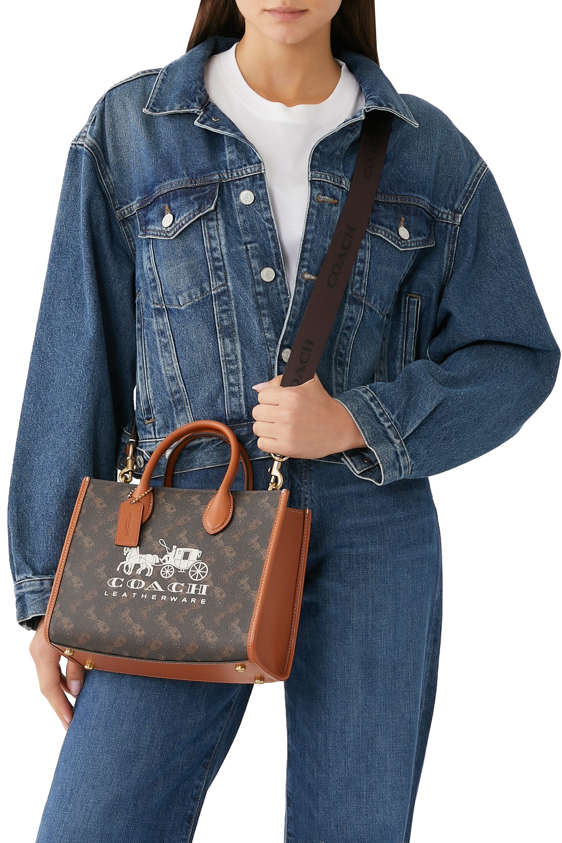 Ace Tote 26 with Horse and Carriage Print