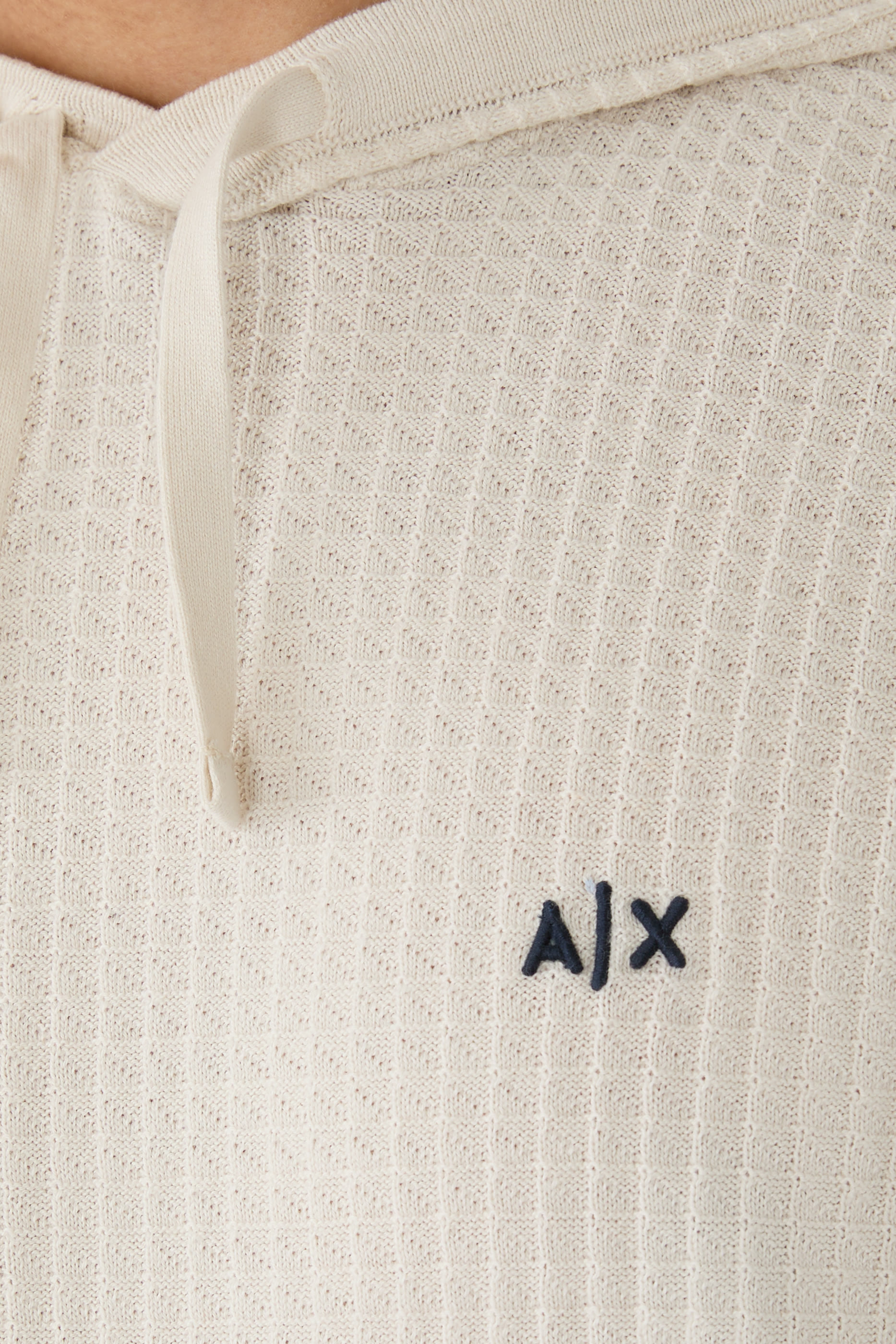 AX Logo Cotton-Jersey Hoodie