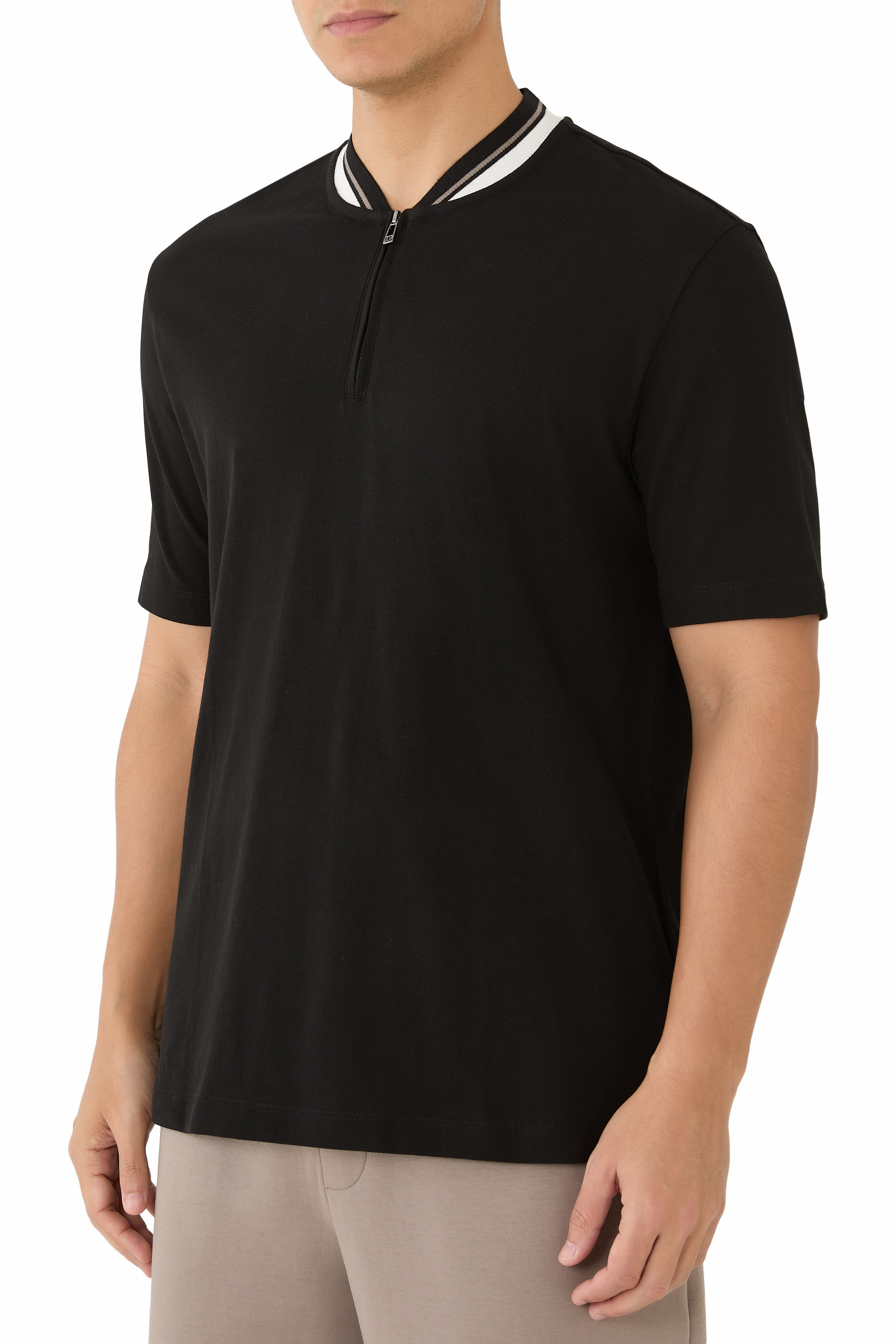 Logo Half-Zip Polo Shirt