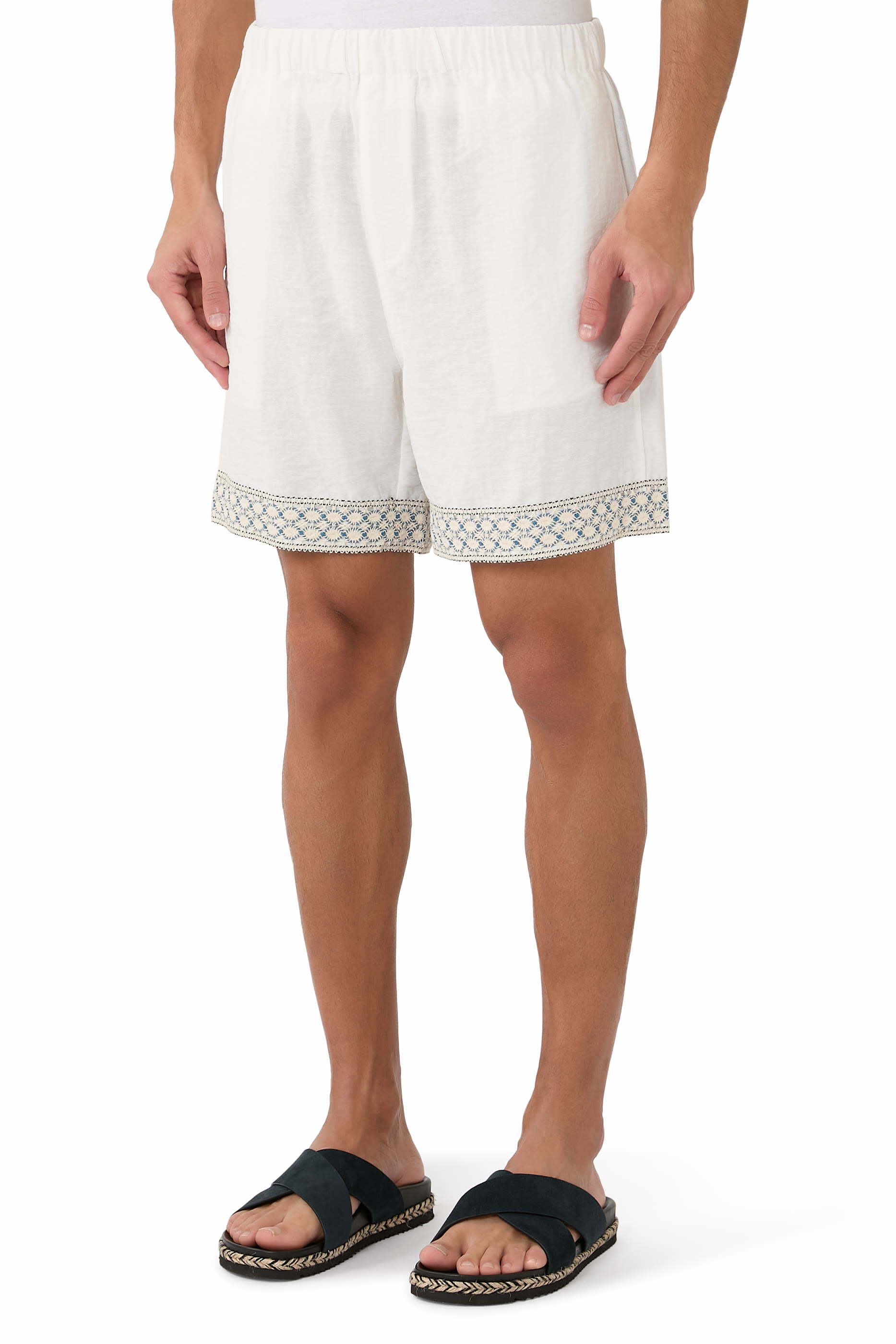 Crochet Trim Resort Shorts