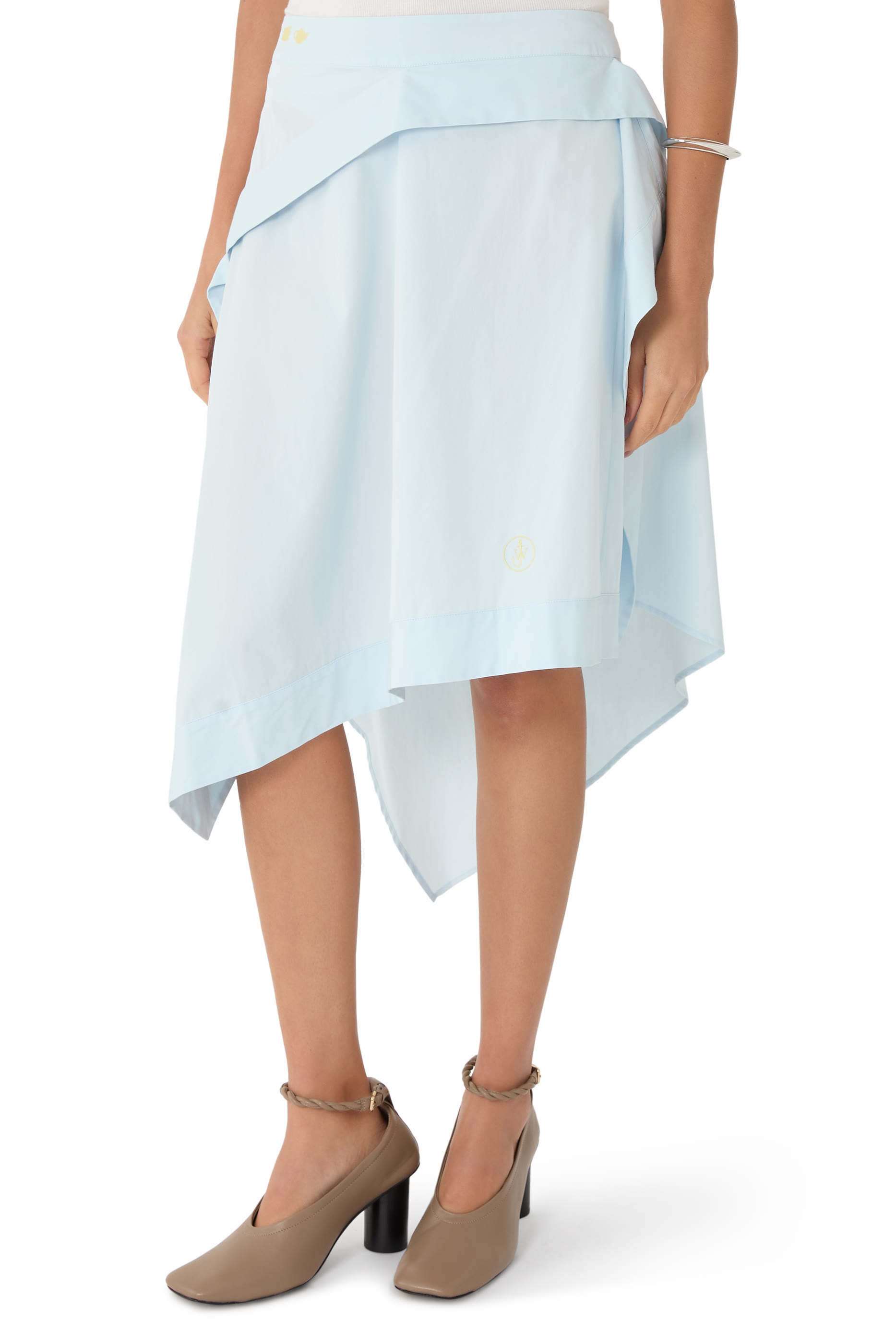 Square Drape Asymmetric Skirt 