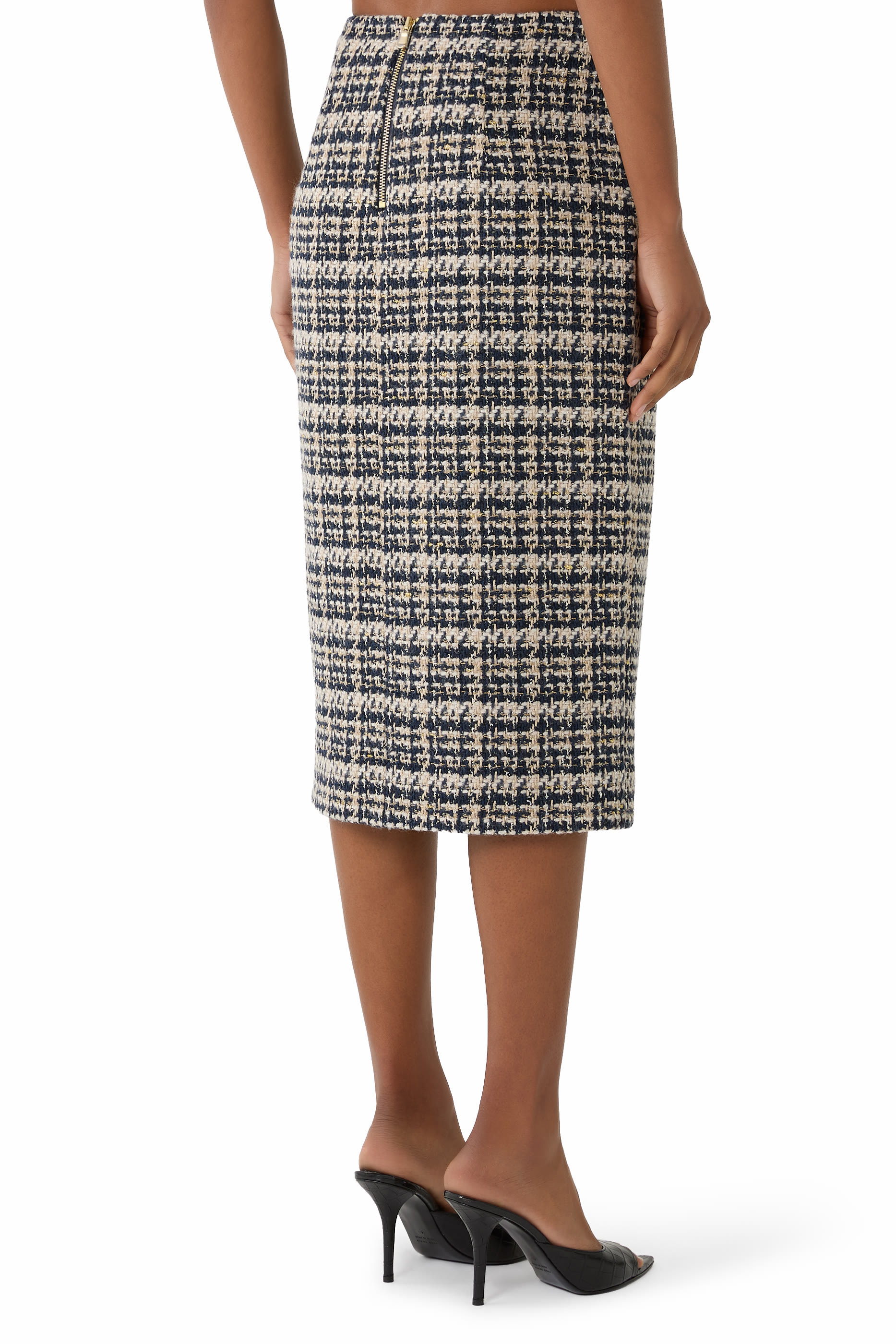 Tai Tweed Midi Skirt