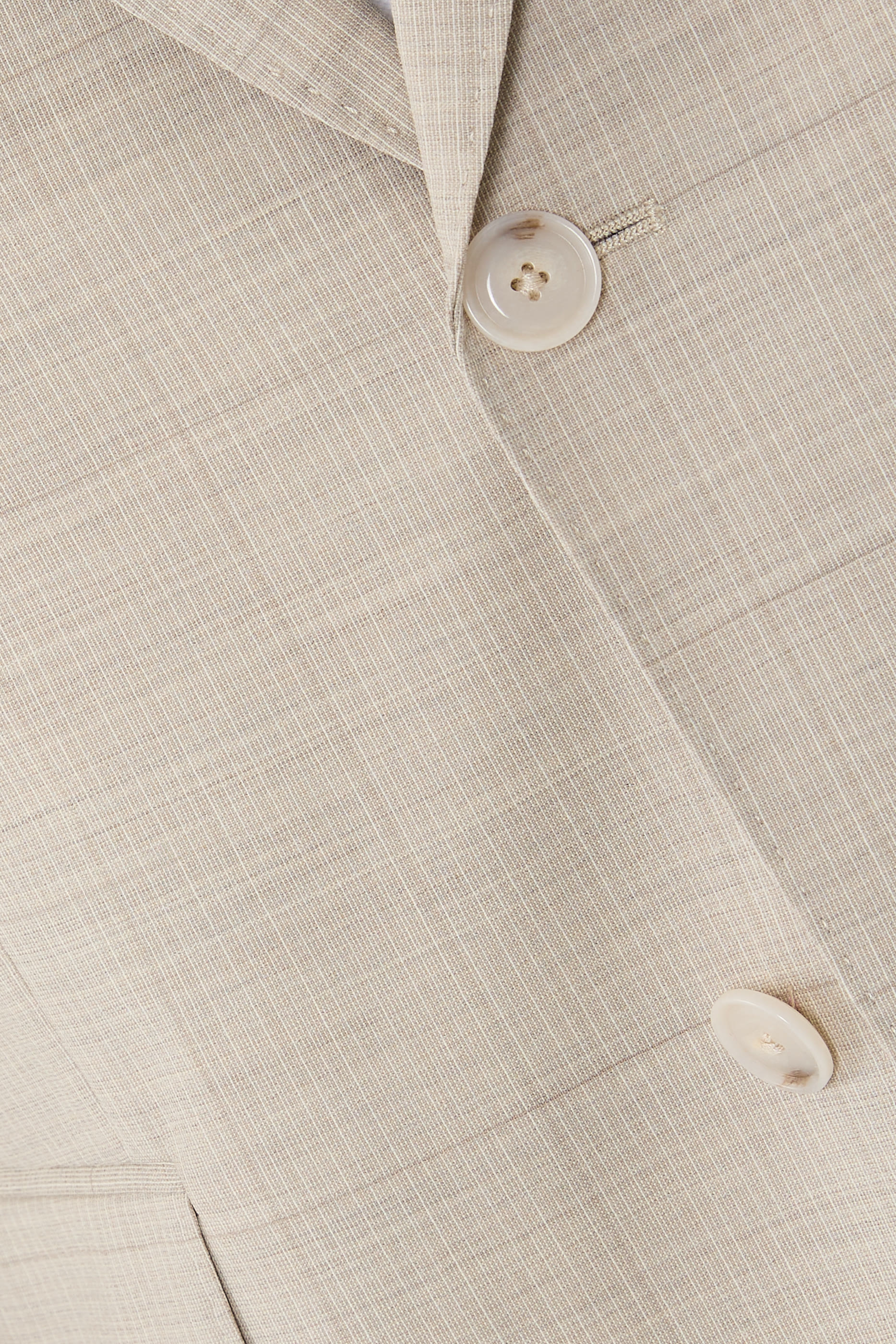 Checked Stretch Wool Slim-Fit Suit