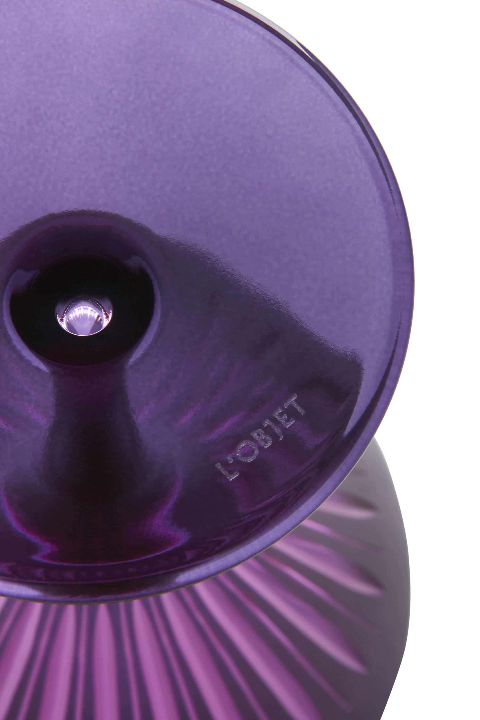 Prism Purple Martini Glass, Set of 4