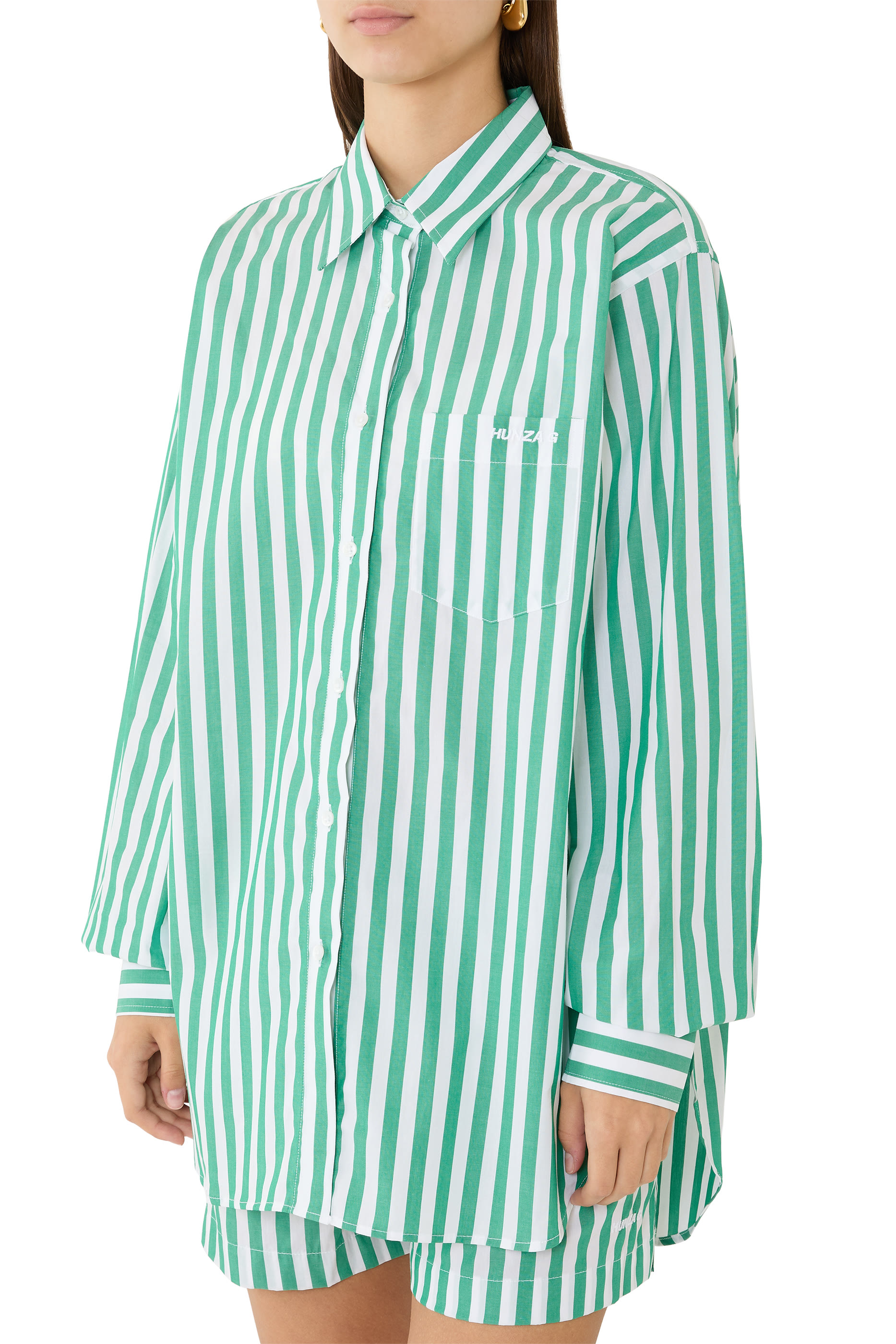 Cabana Stripe Embroidered Shirt