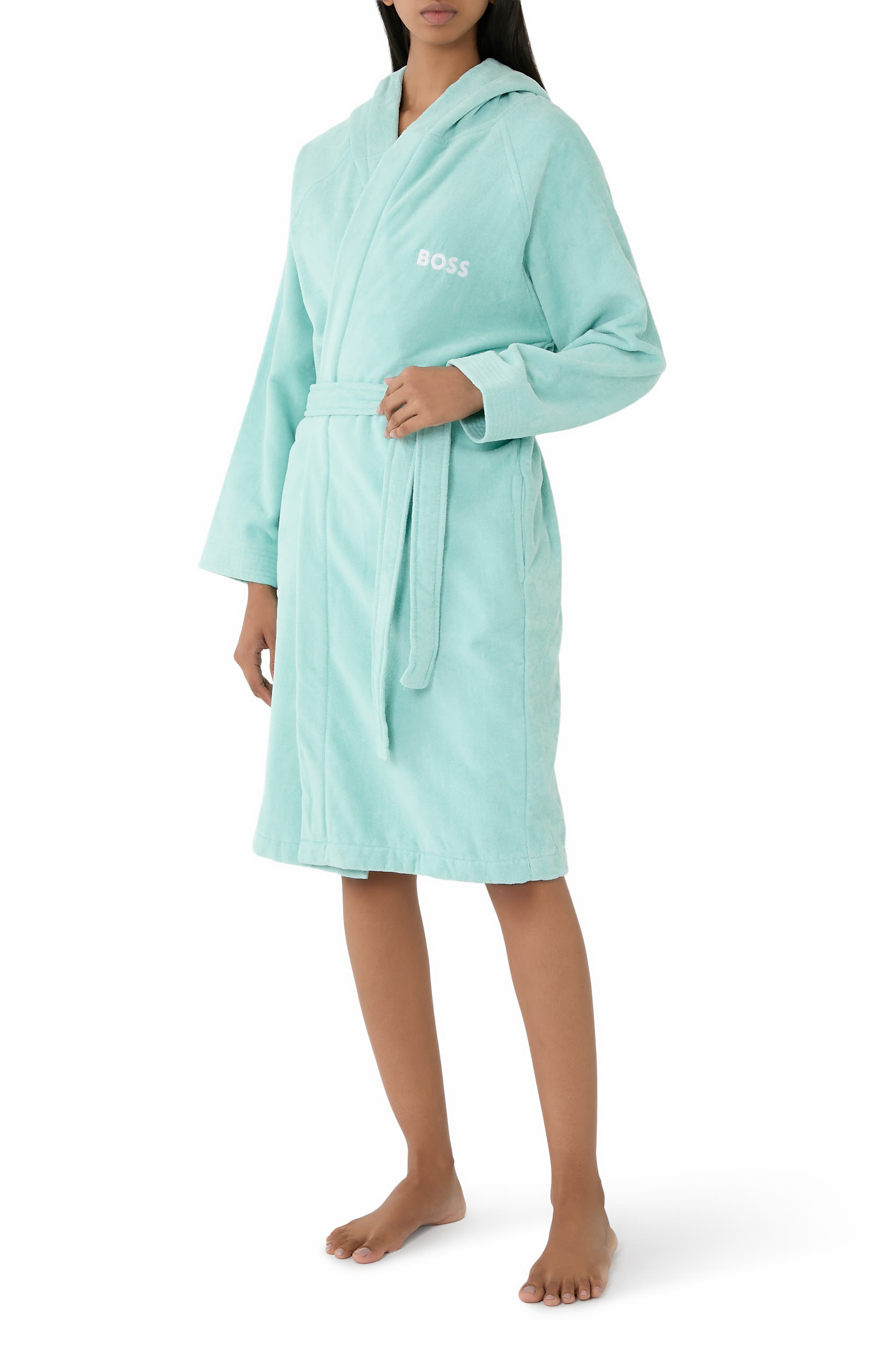 Plain Logo Bathrobe