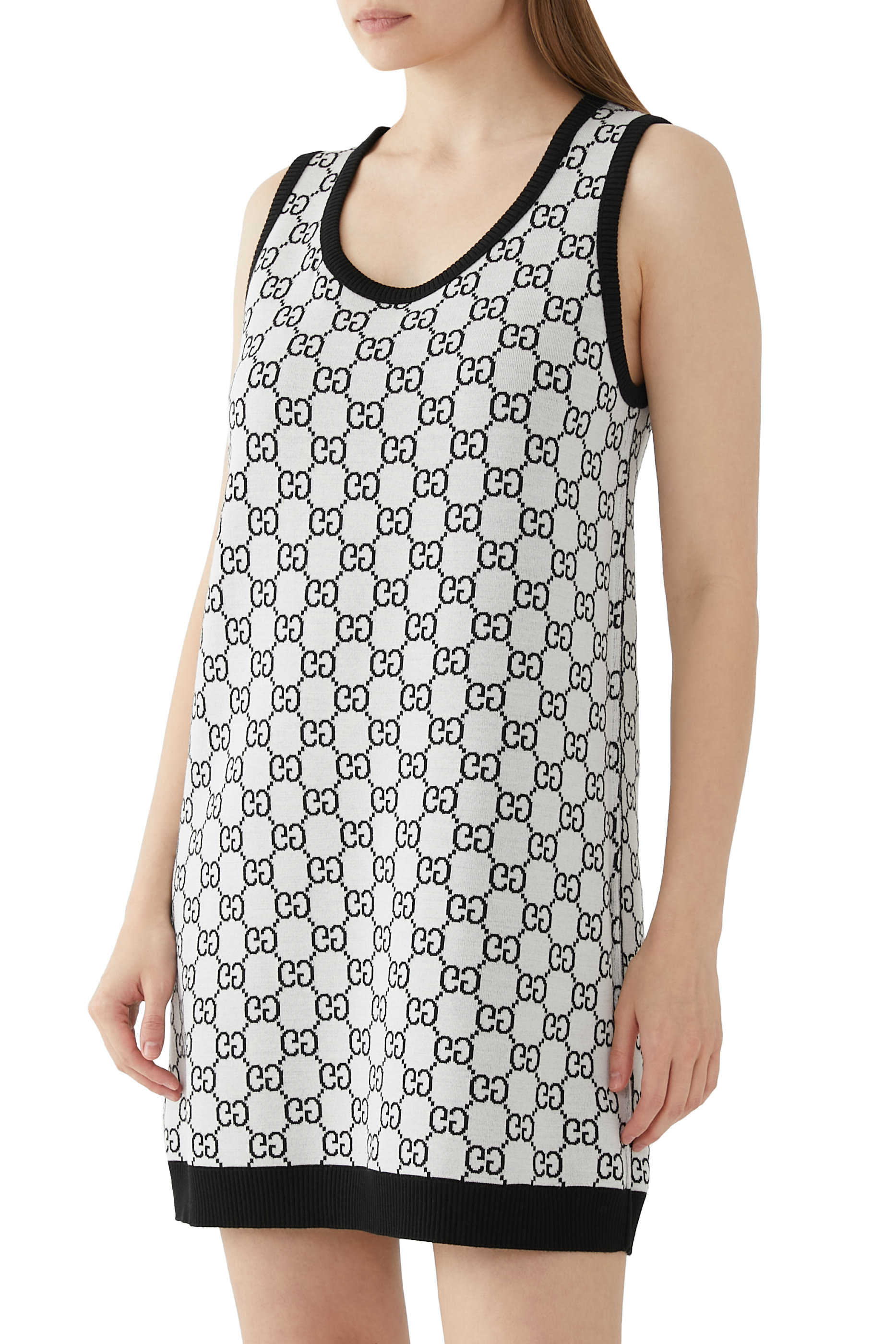  GG Wool Jacquard Mini Dress