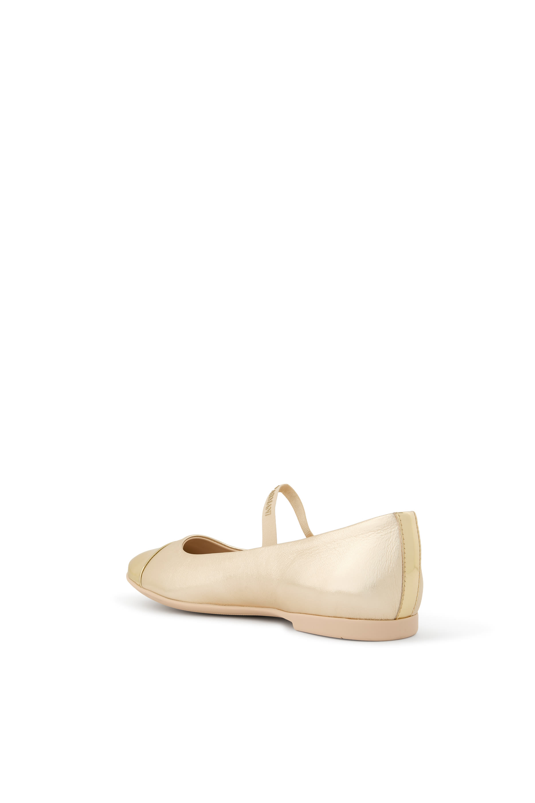 Kids Laminated Nappa Leather Ballerinas
