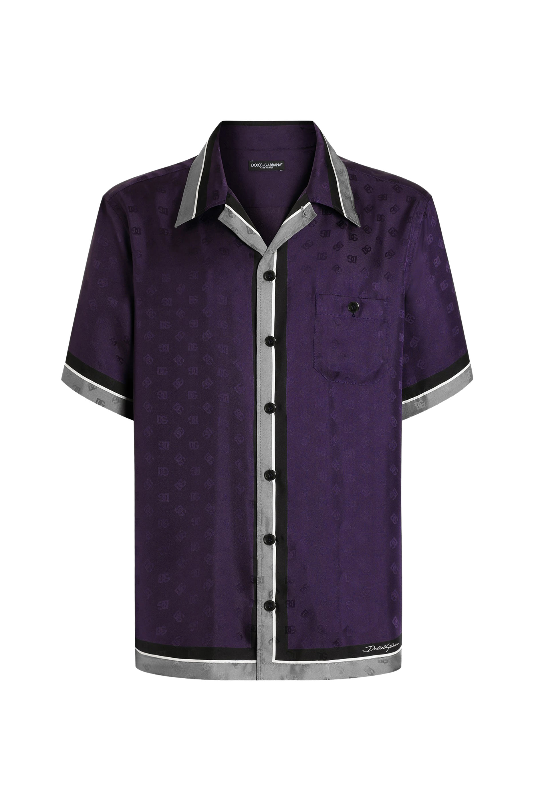 Logo & Stripe-Print Hawaii Twill Shirt