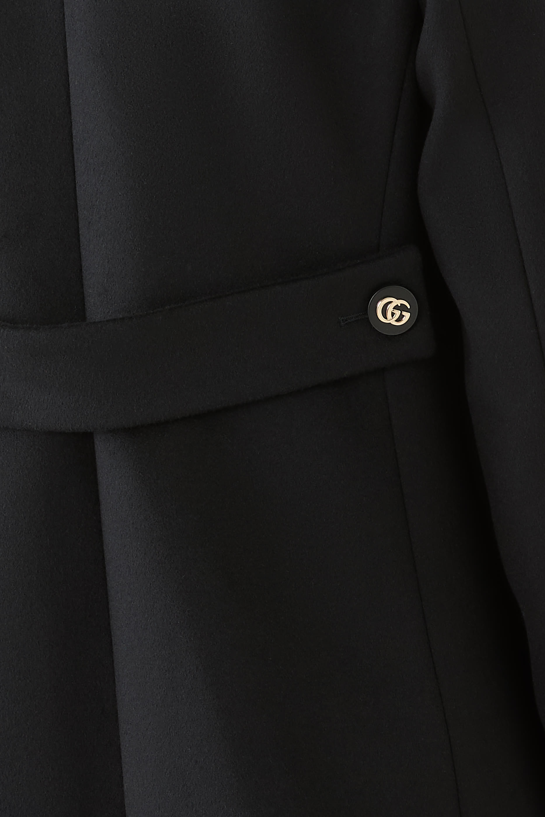 Wool Coat with Horsebit Buttons