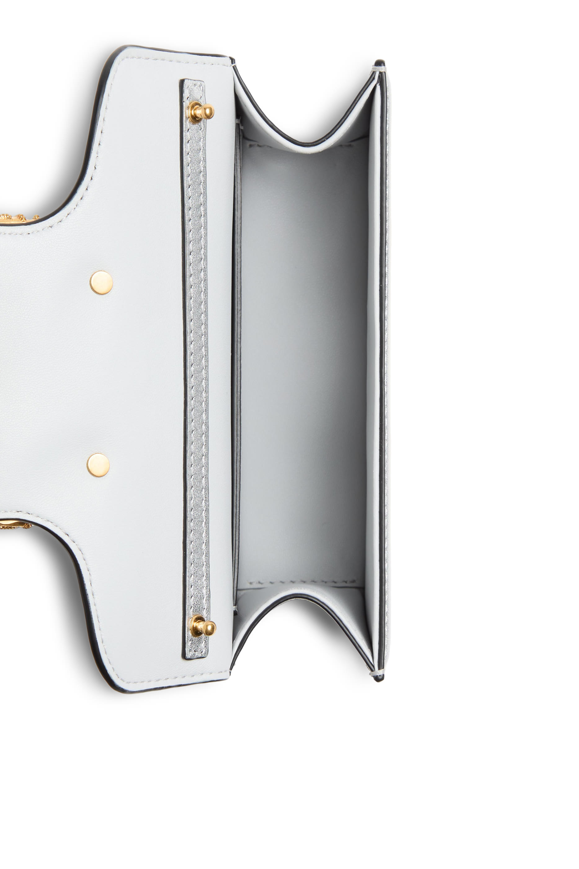 Loc&ograve; Laminated Calfskin Small Shoulder Bag with Jewel Logo