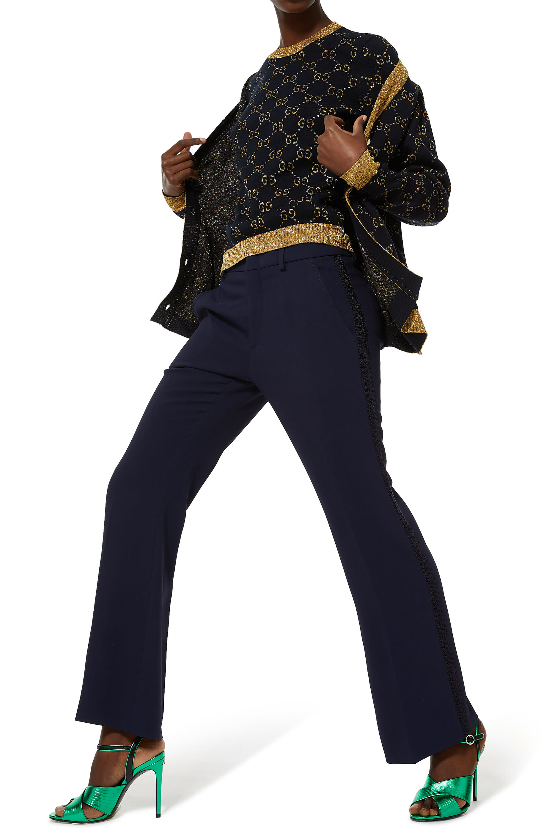 Cotton Lam&eacute; Cardigan