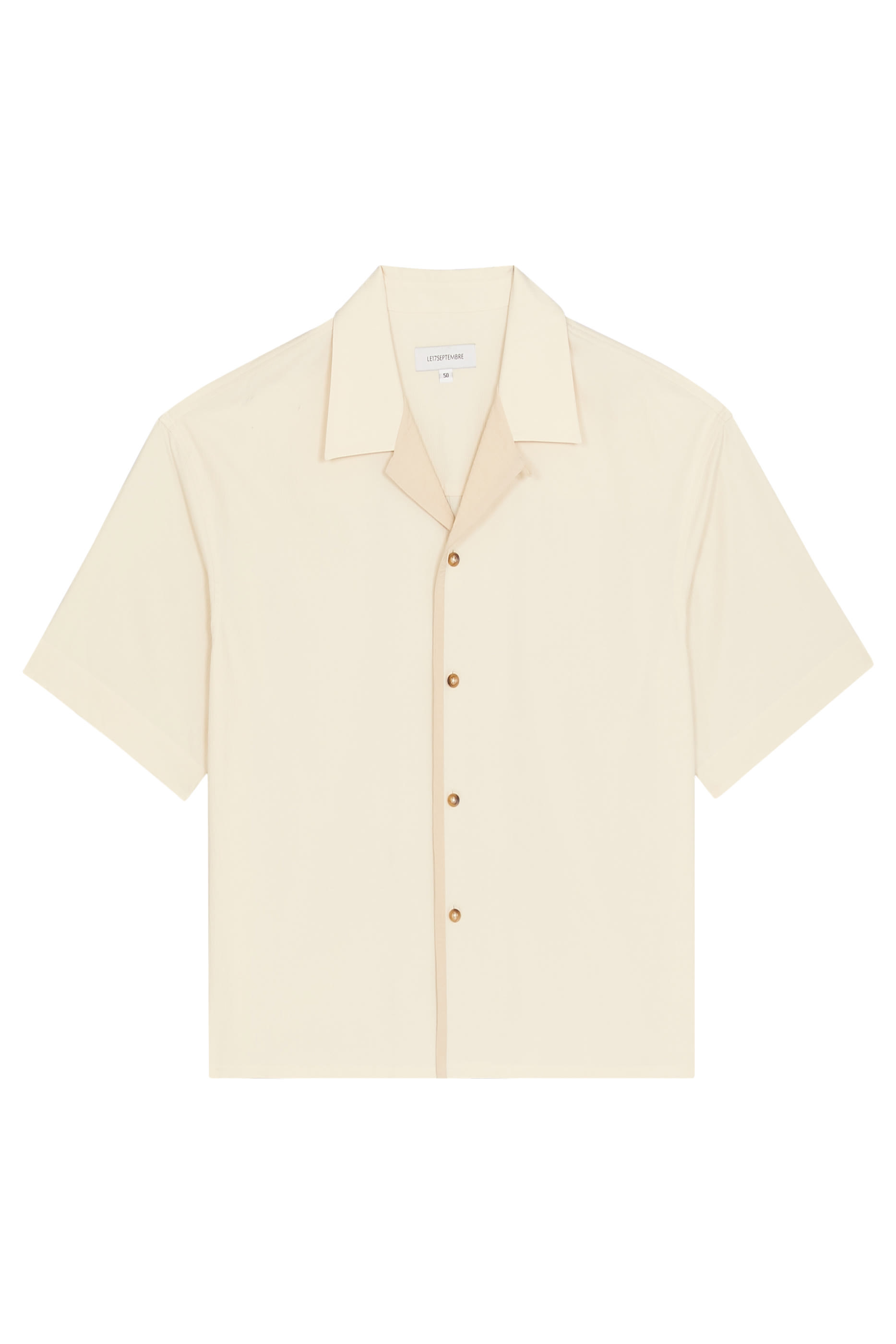 Open Collar Short Sleeve Shirt 