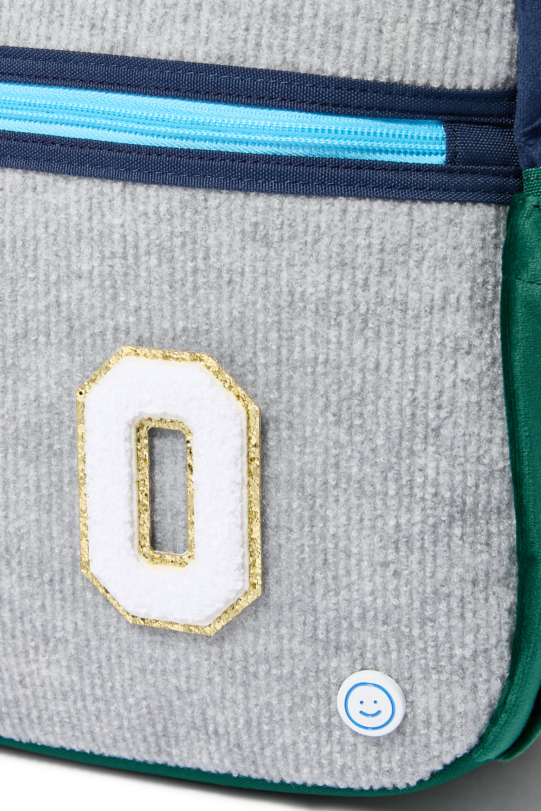 Kids Chenille Sparkle Letter 'O' Patch