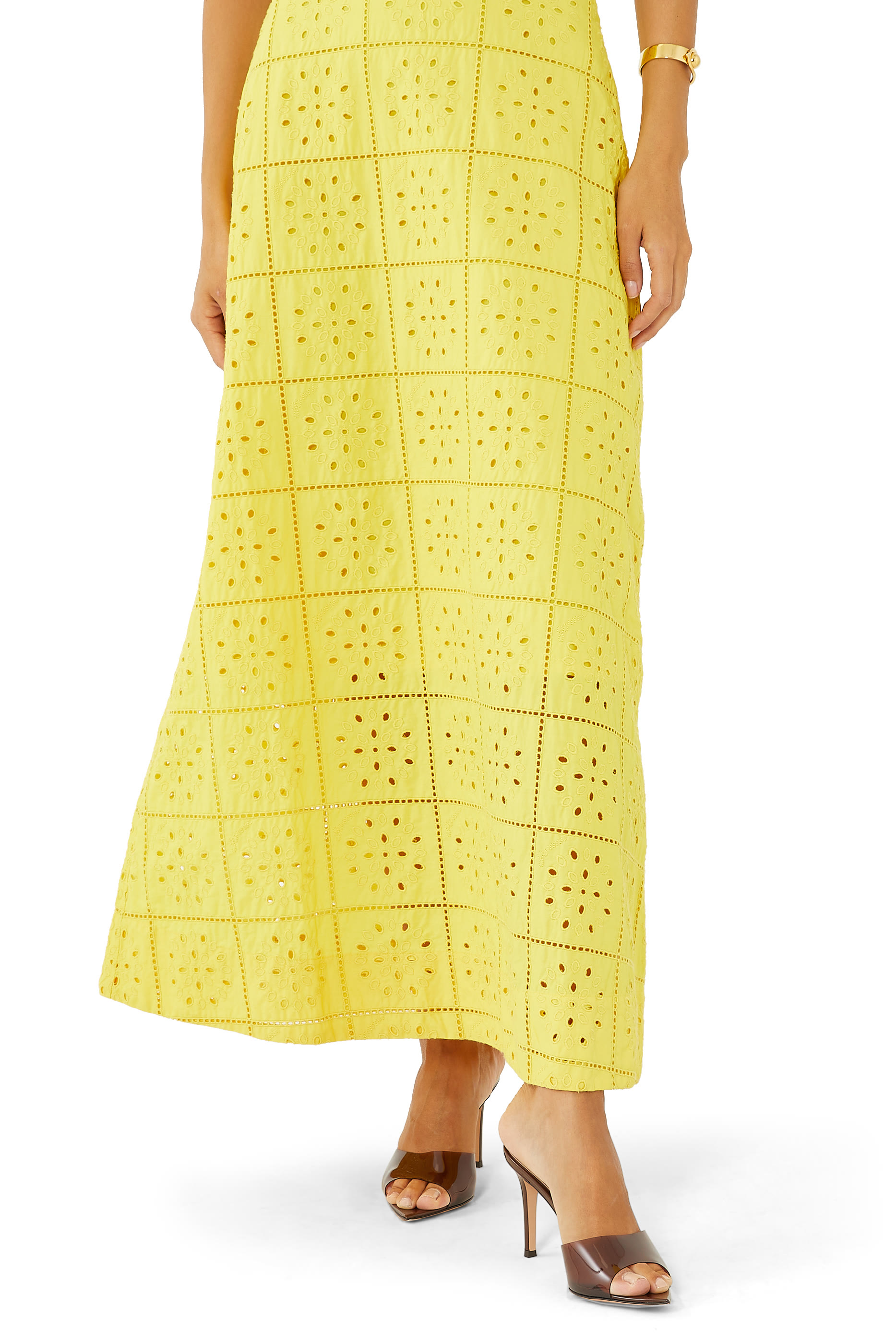 Elle 85 Plexi & Patent Leather Mules