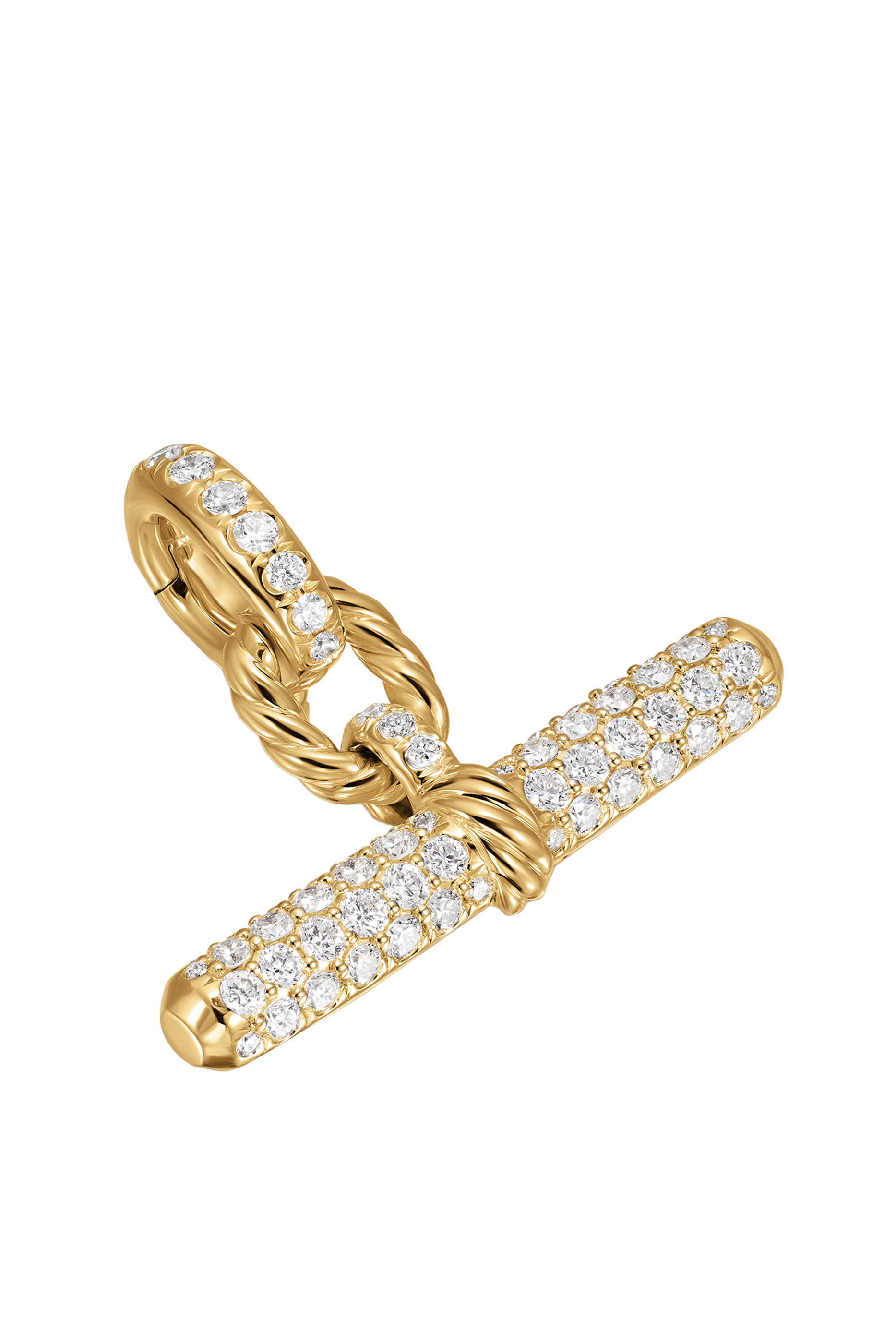 DY Madison&reg; Toggle Pendant, 18k Yellow Gold & Diamonds