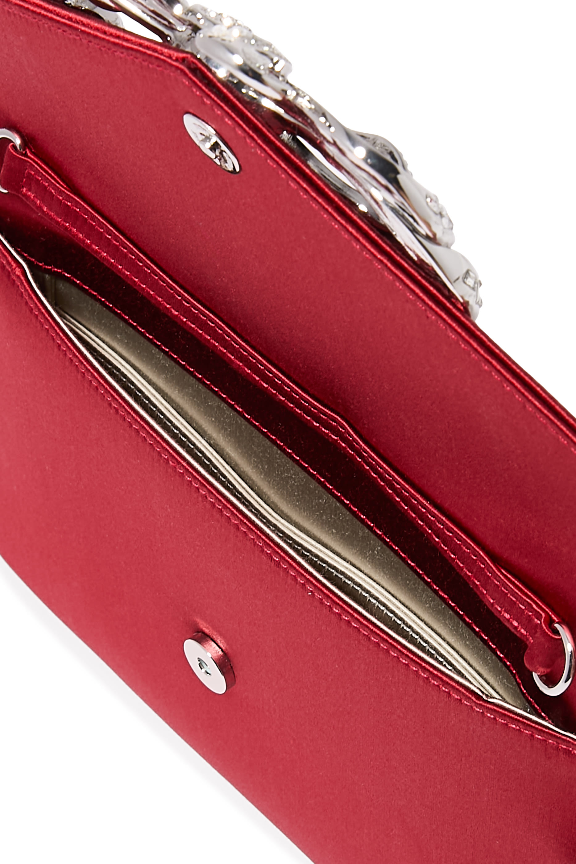 Satin Bow Envelope Clutch