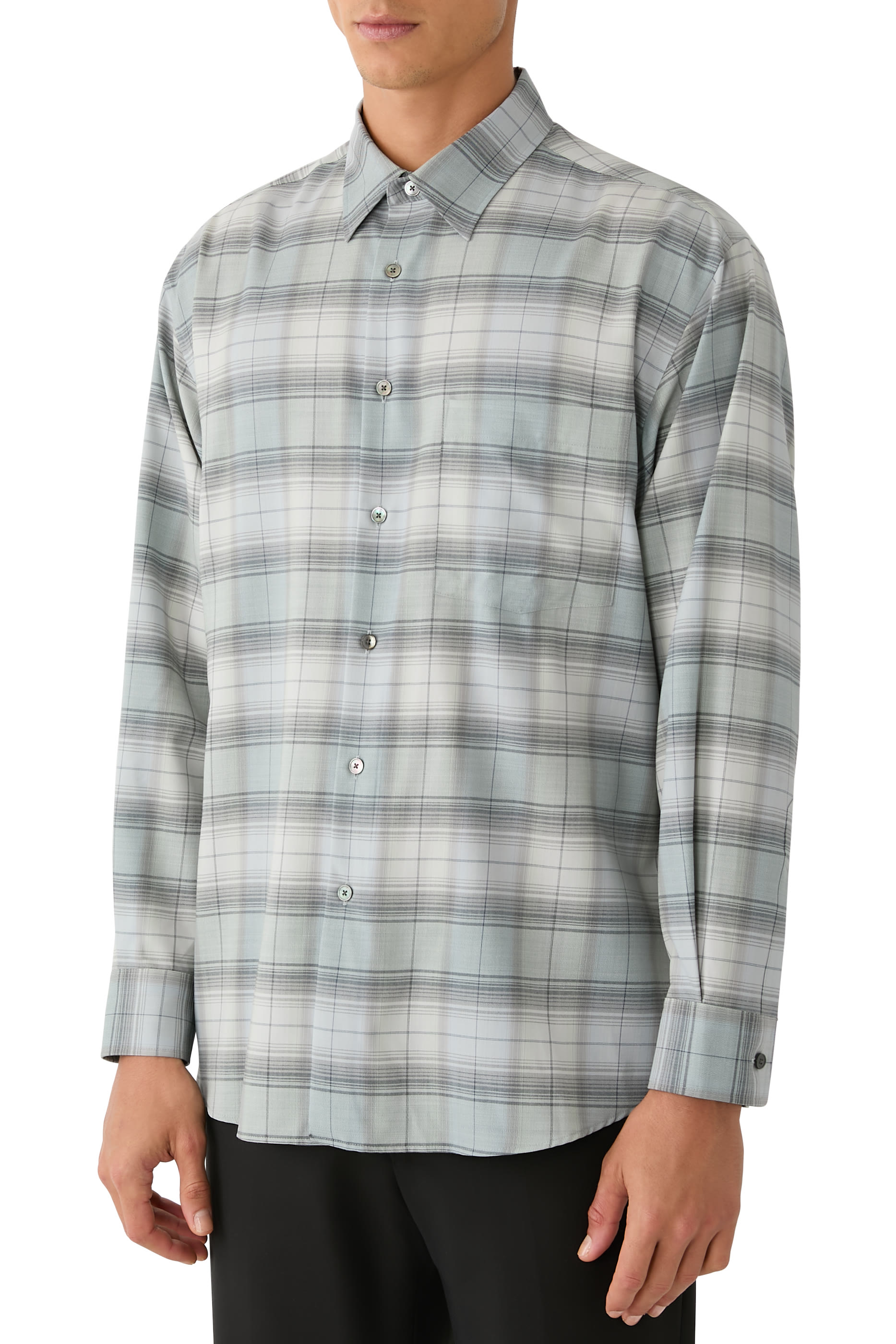 Super Light Wool Check Shirt