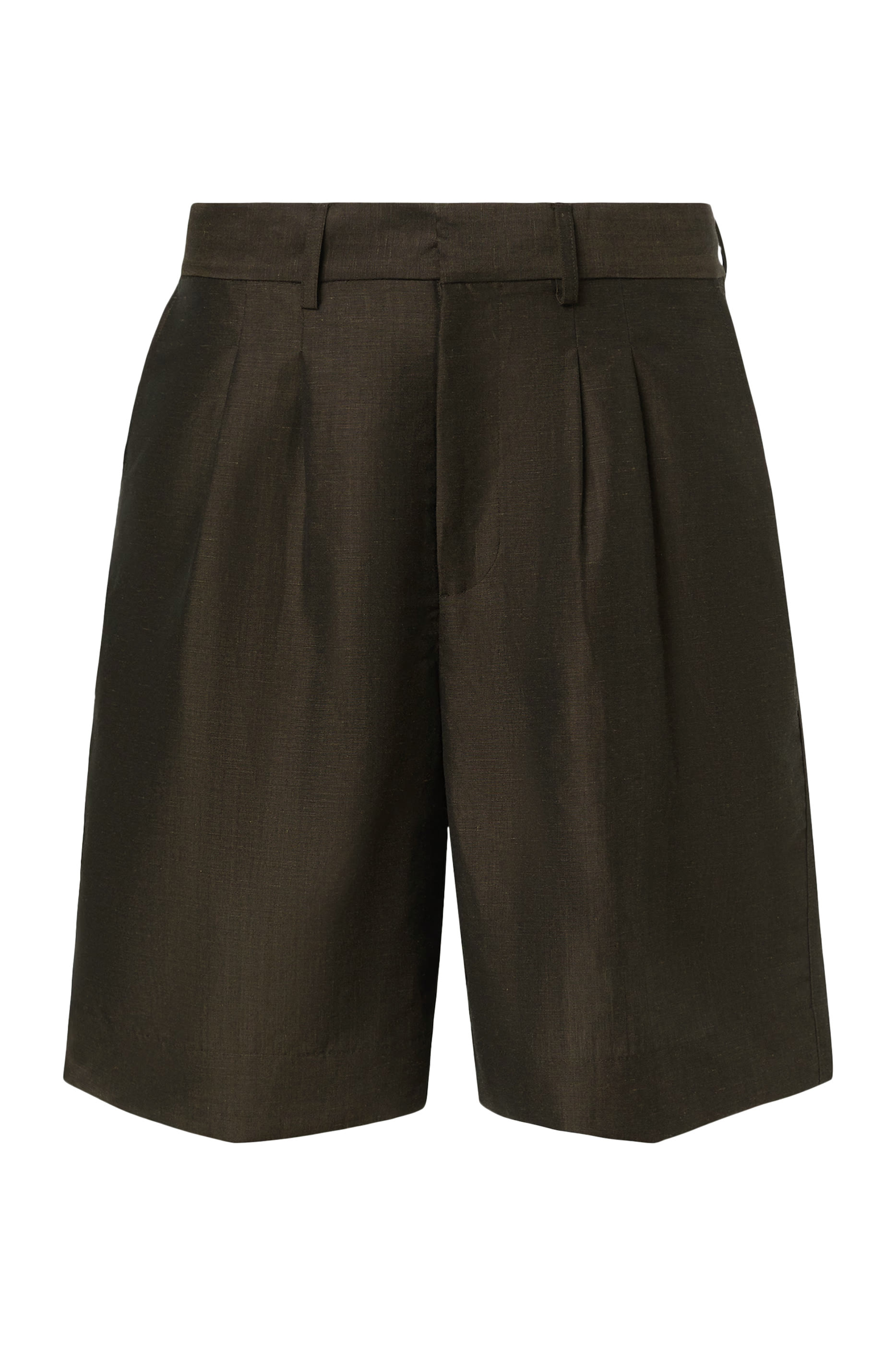  Wool Linen Tailored Shorts