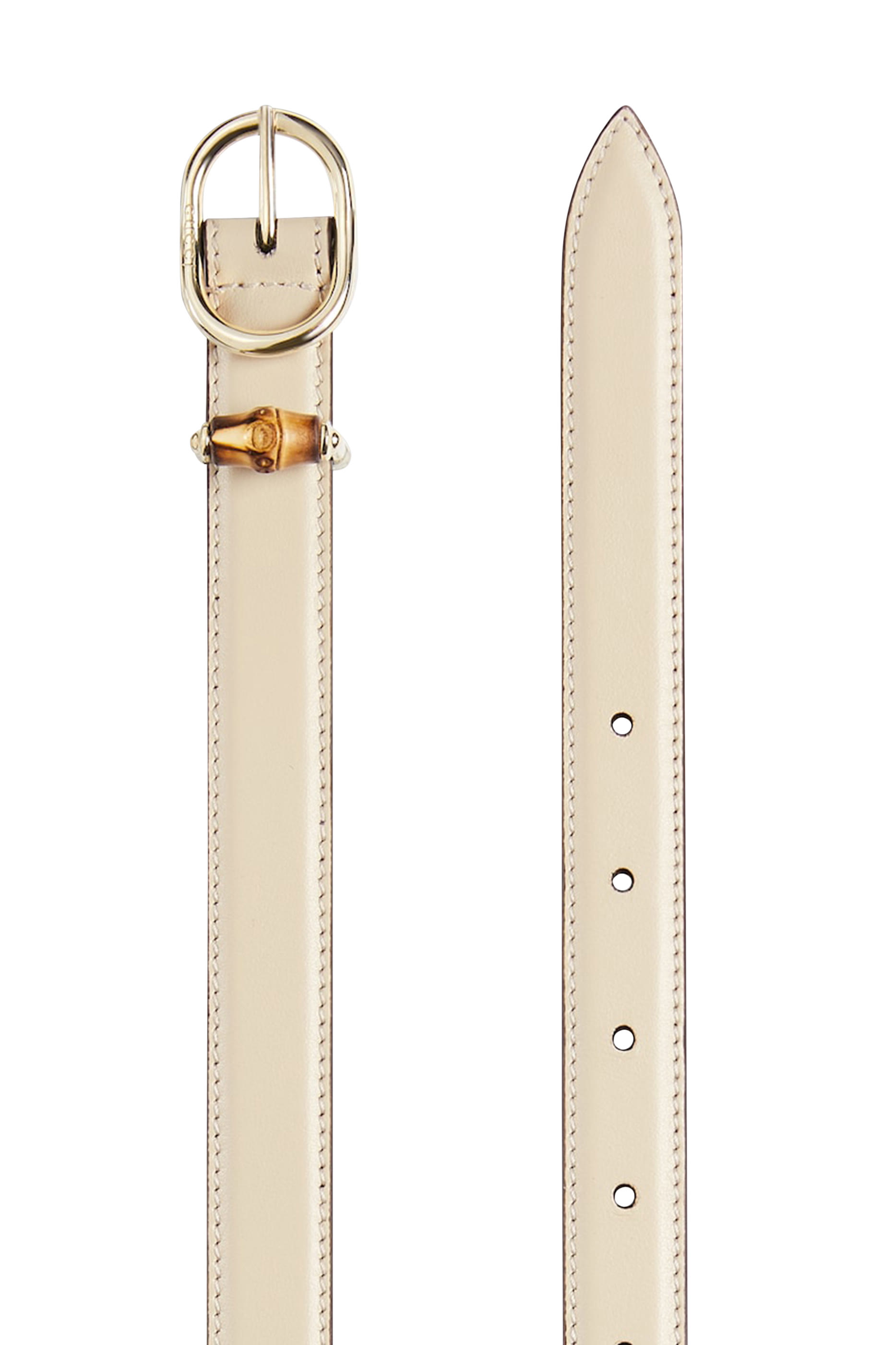  Thin Belt with Oval Buckle 