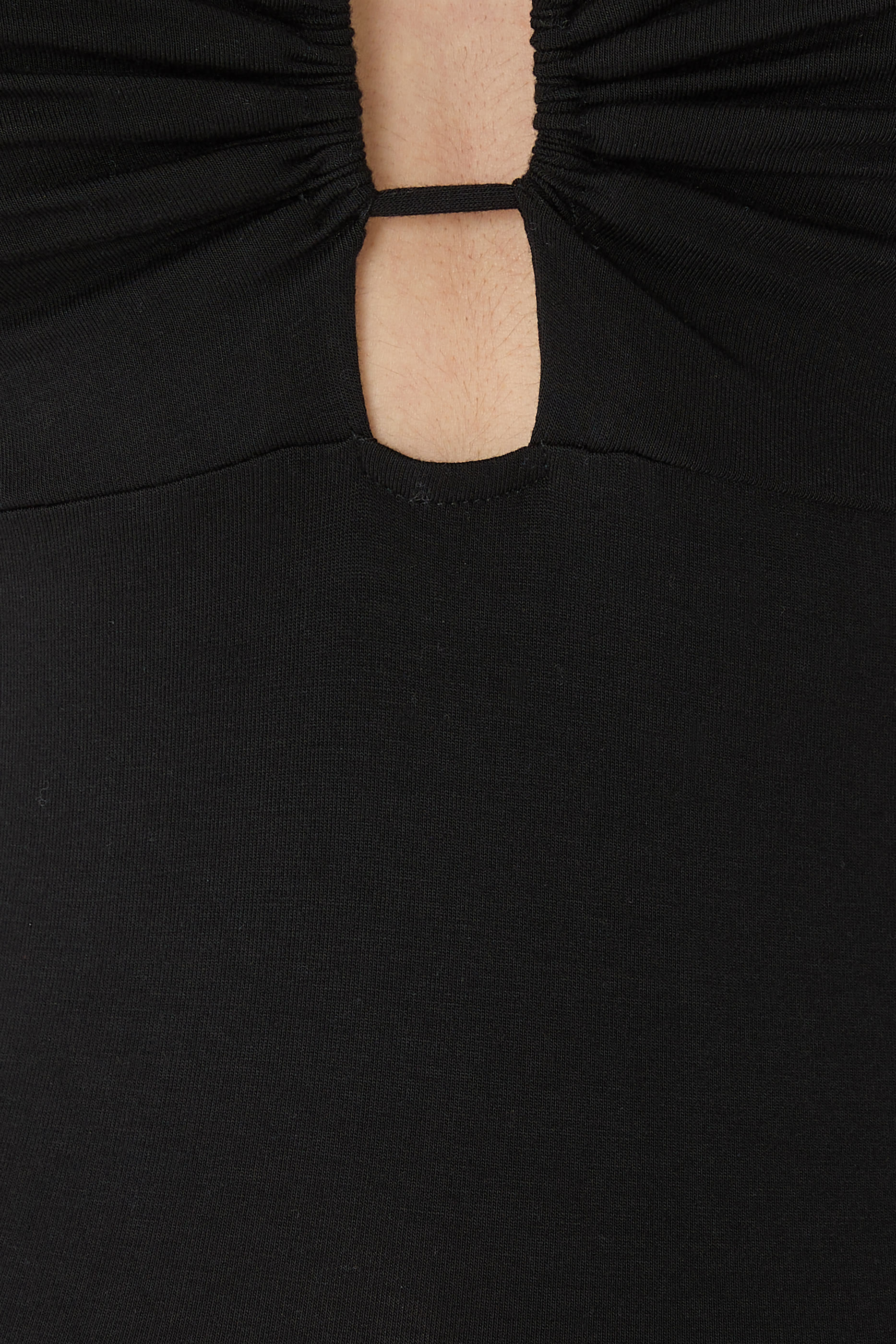 Jersey U Wire Long Sleeves Top