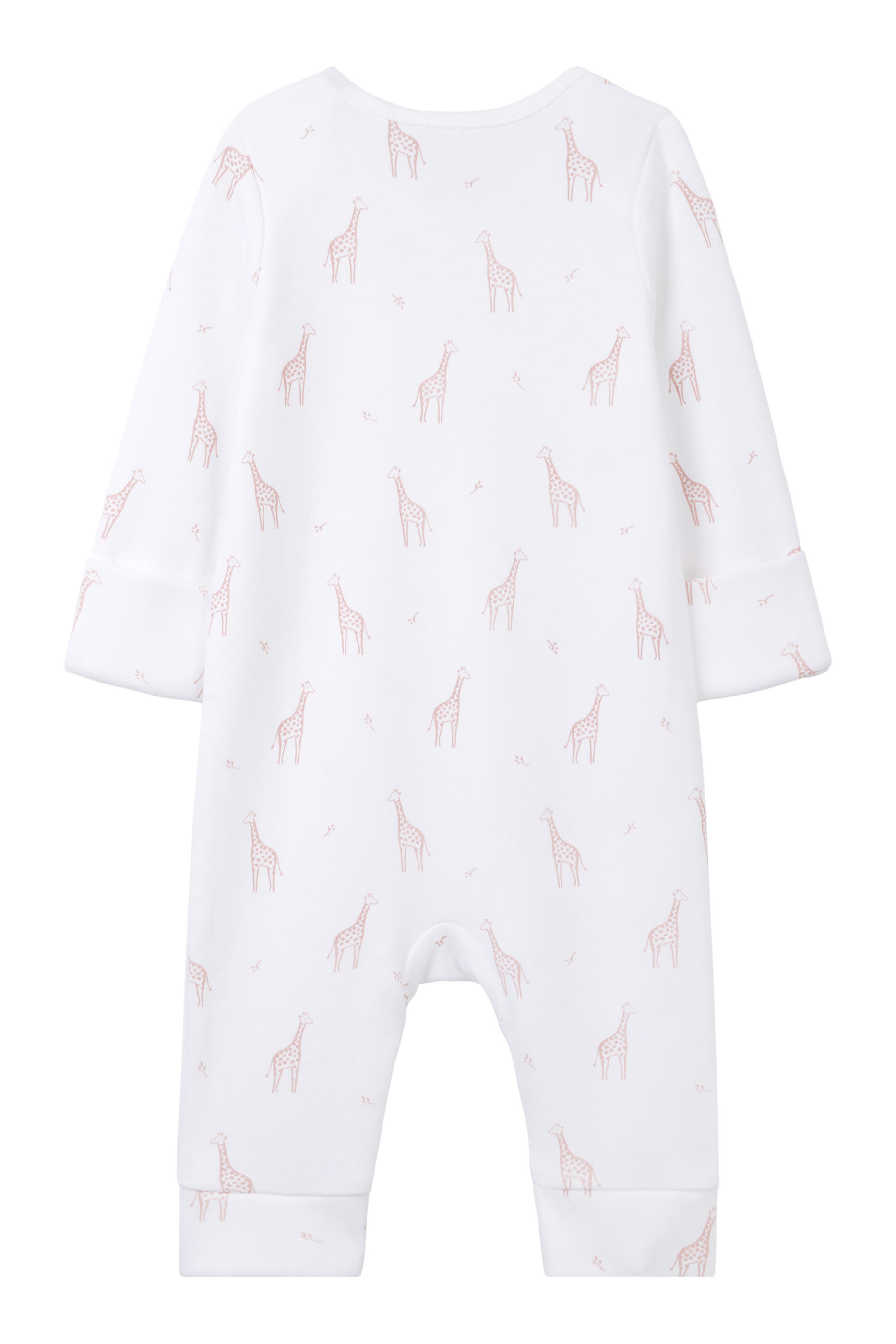 Kids Giraffe Print Sleepsuit Organic Cotton