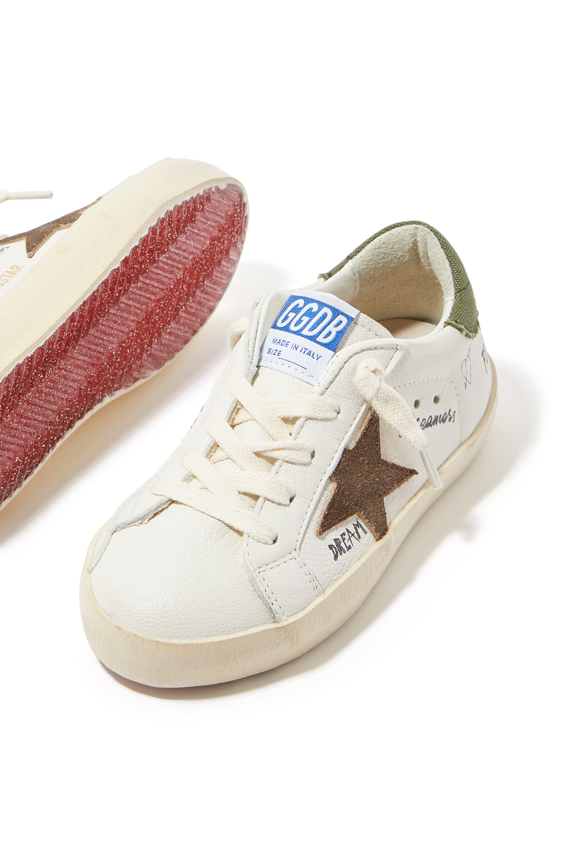 Kids Super Star Leather Sneakers