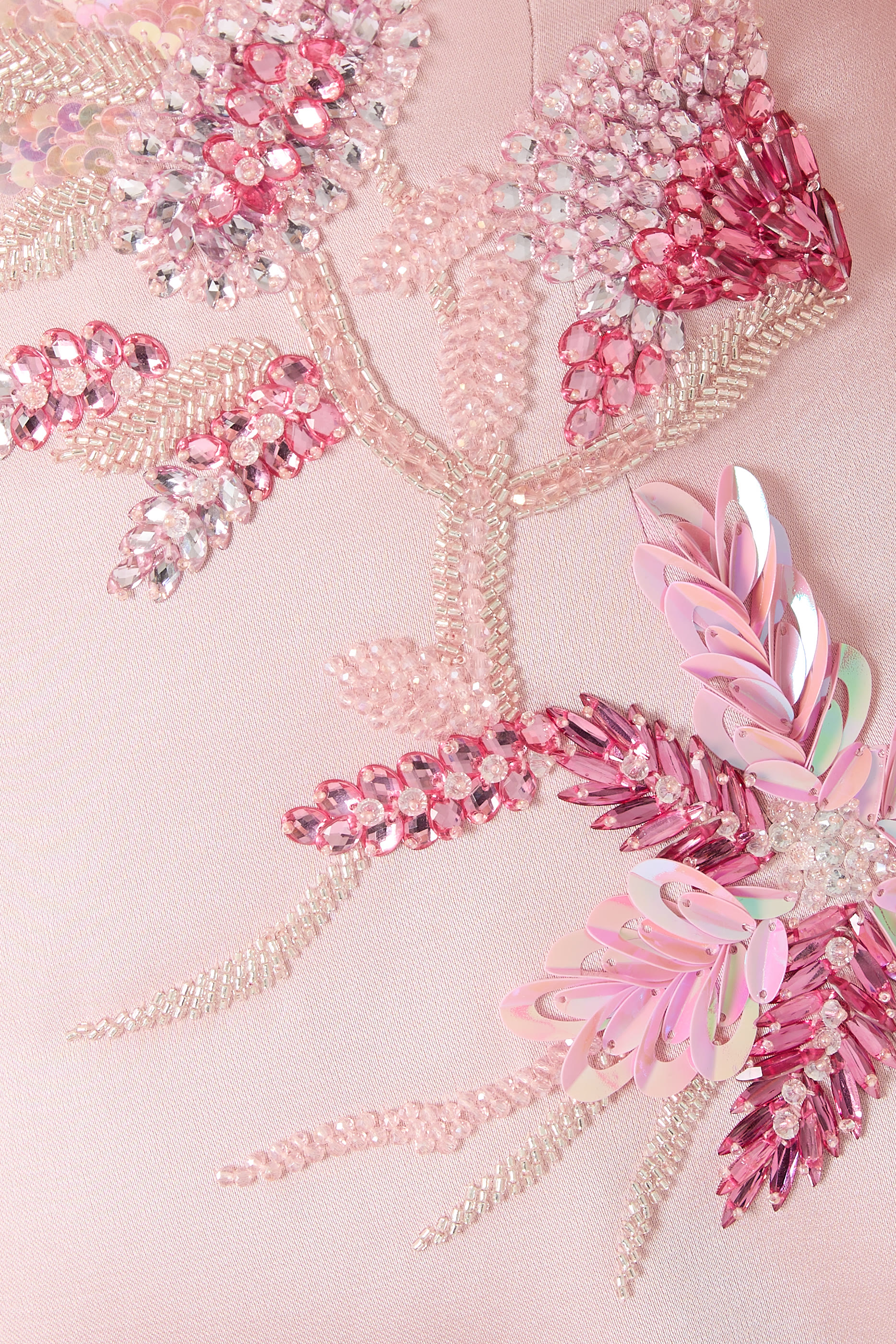 Embellished Cape Gown