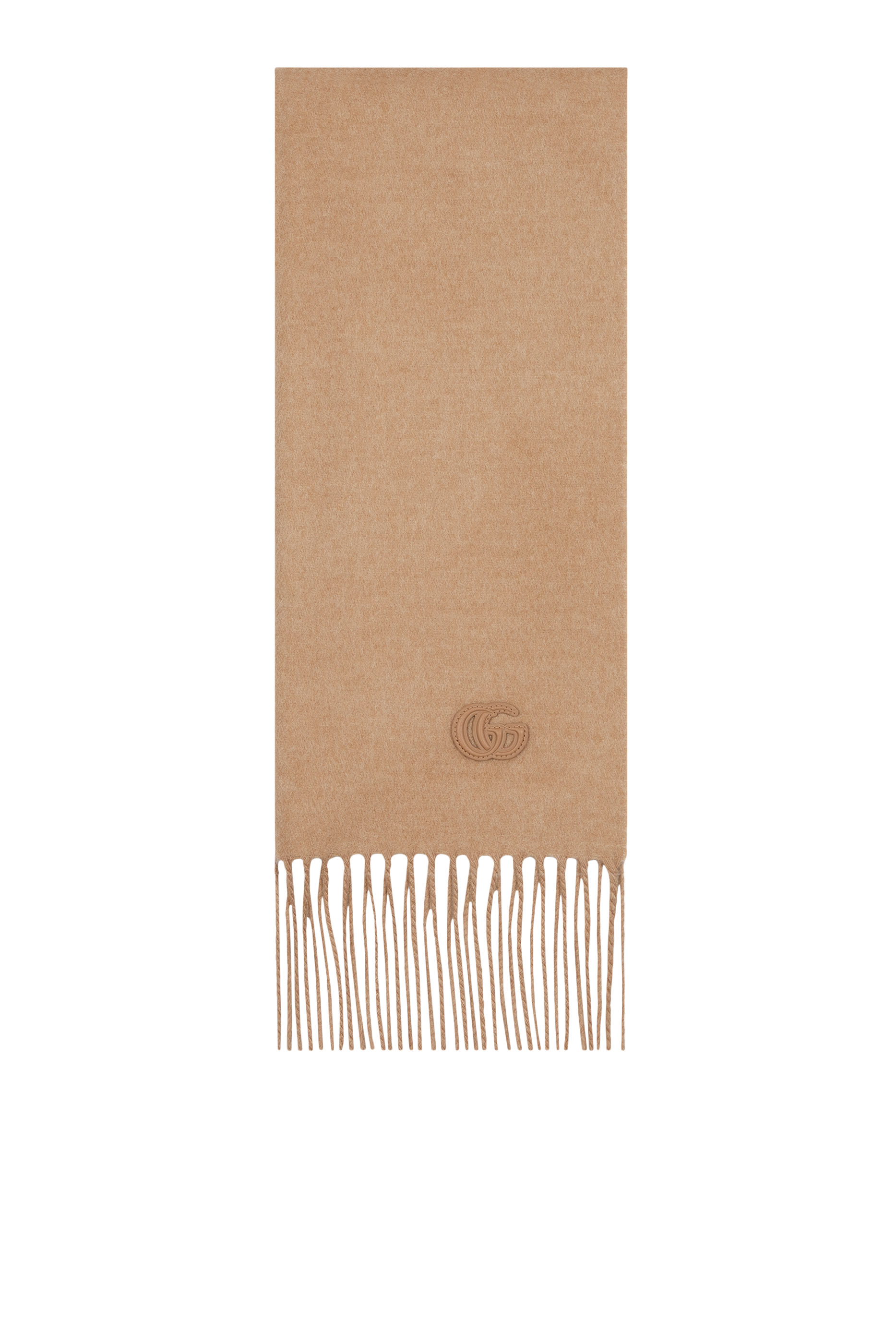 Logo Patch Cashmere Scarf