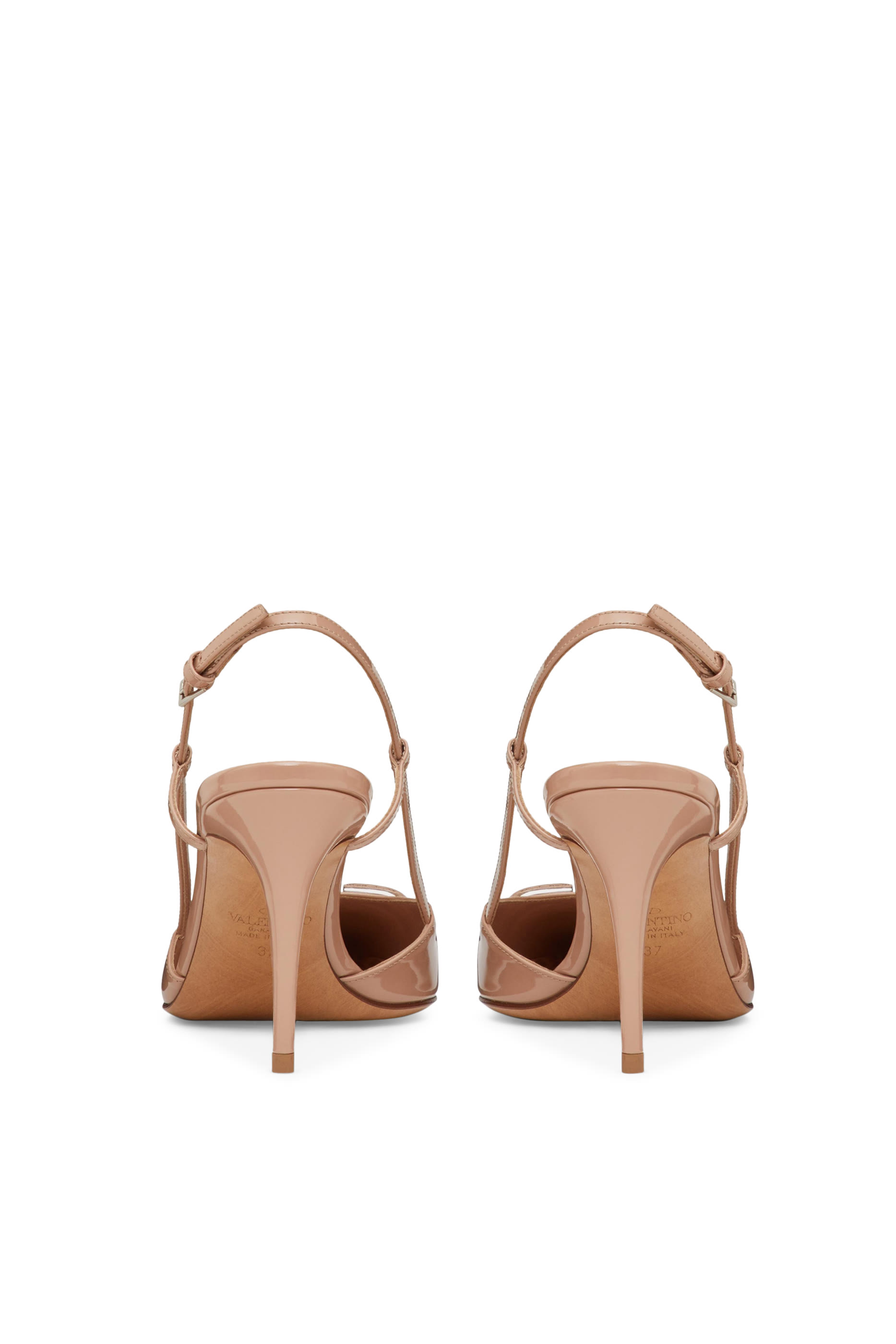  V Logo Slingback Pumps