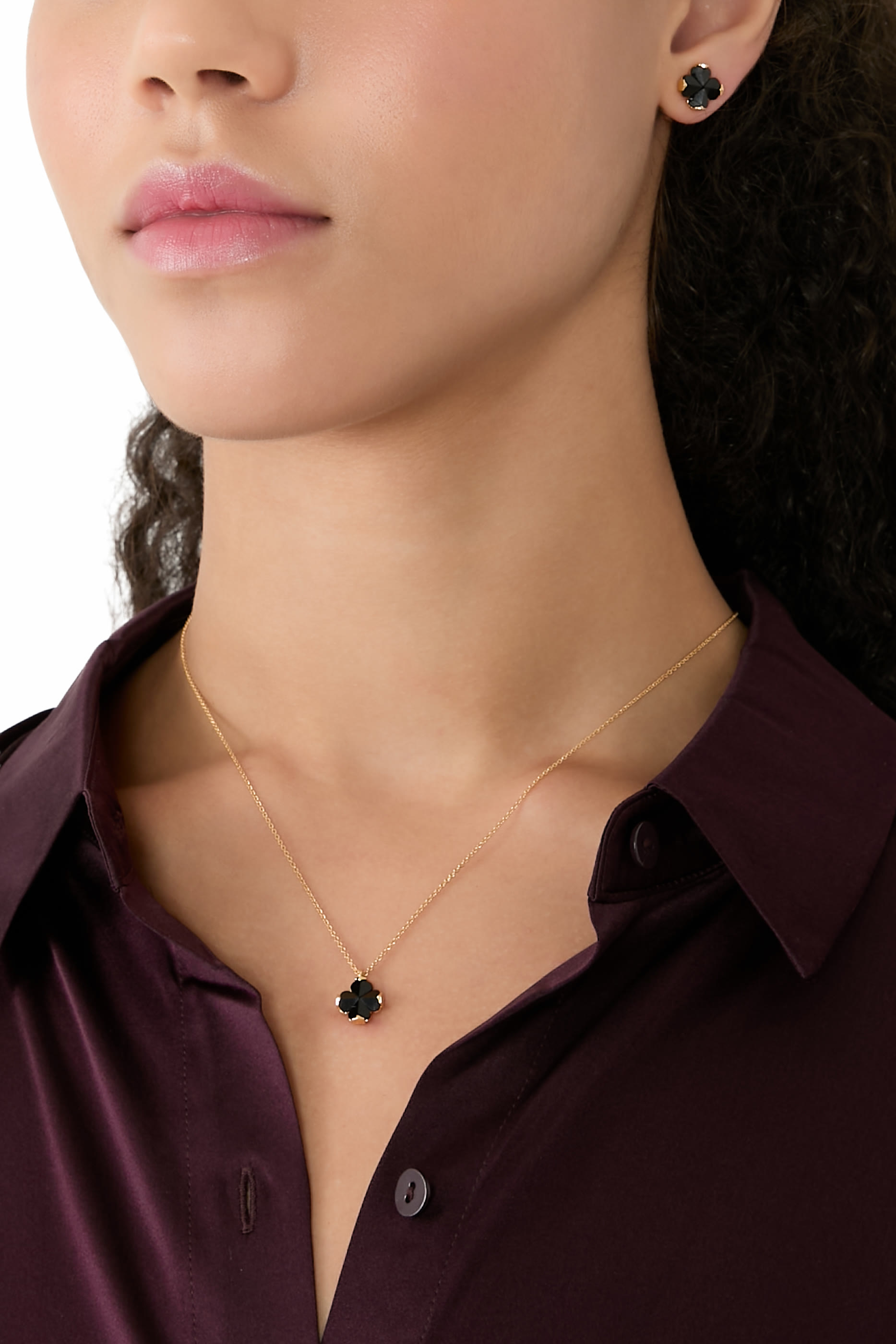 Spade Flower Pendant