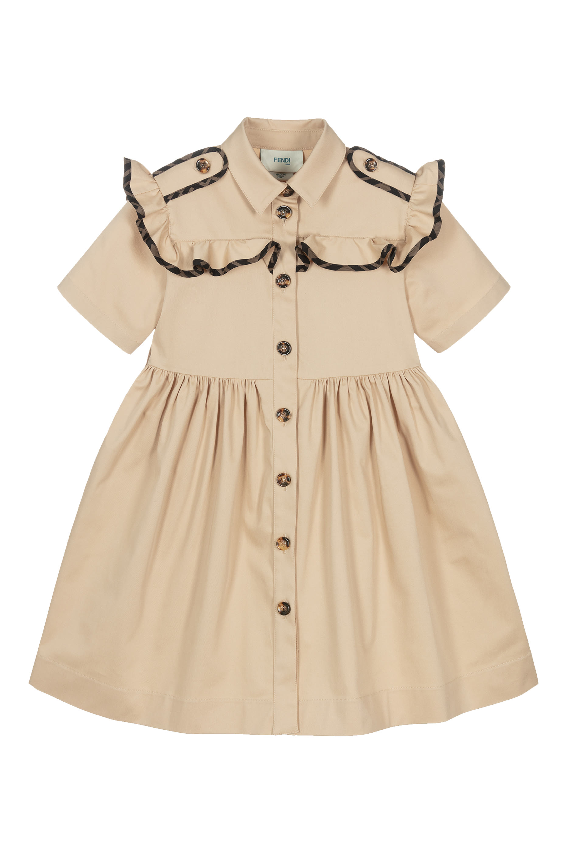 Kids Logo Stretch Gabardine Dress