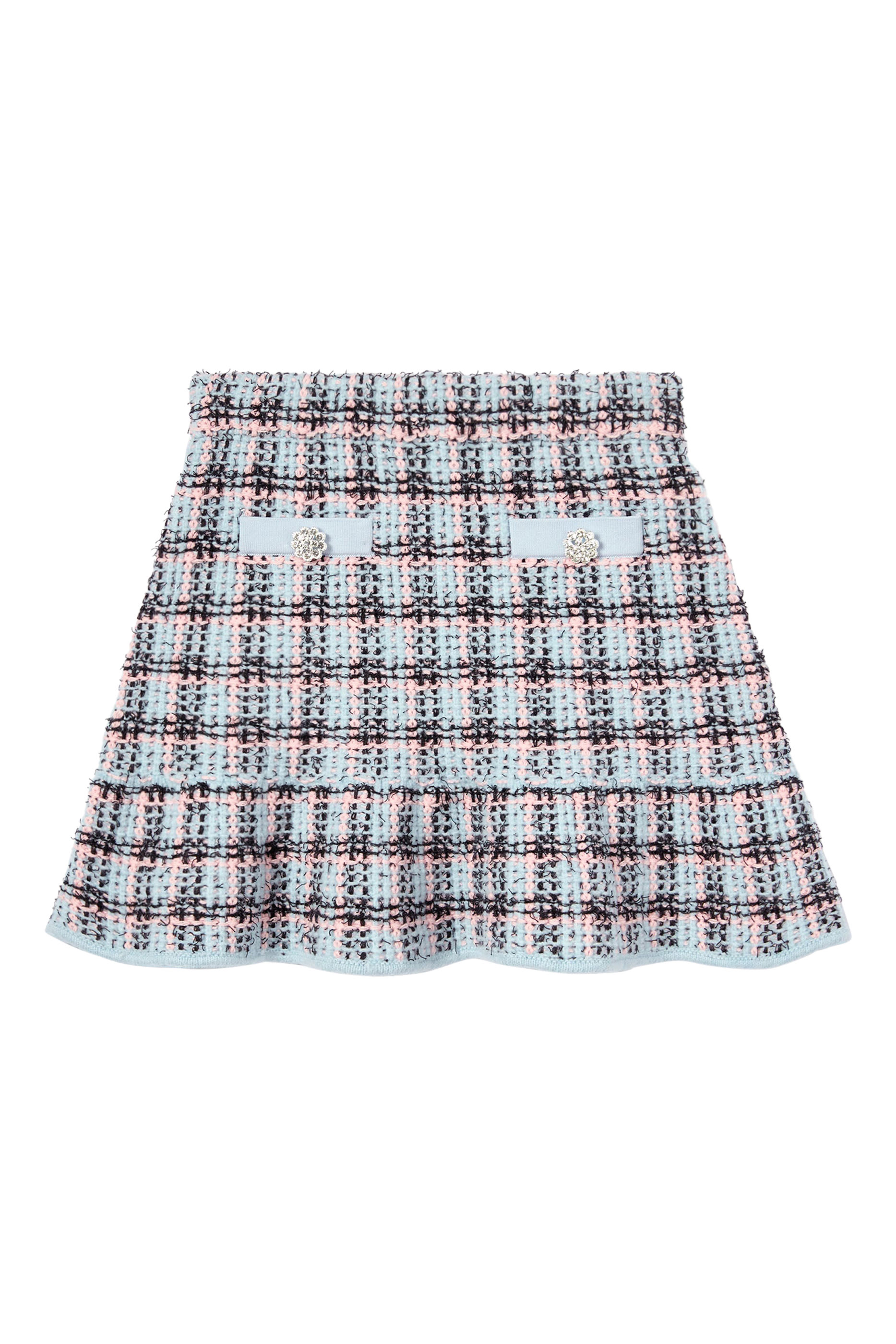 Kids Textured Stripe Knit Skirt