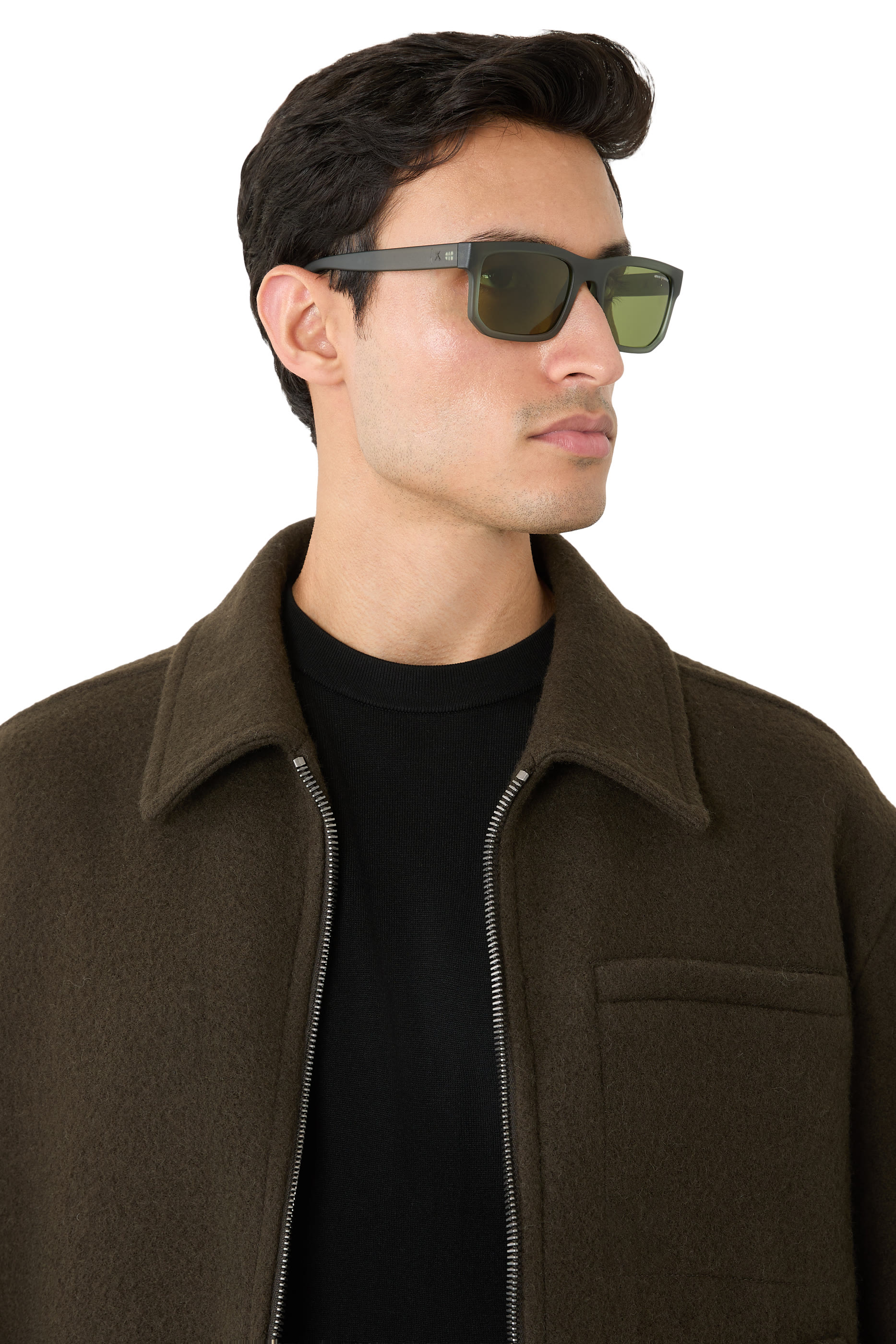 Offset Logo D-Frame Sunglasses