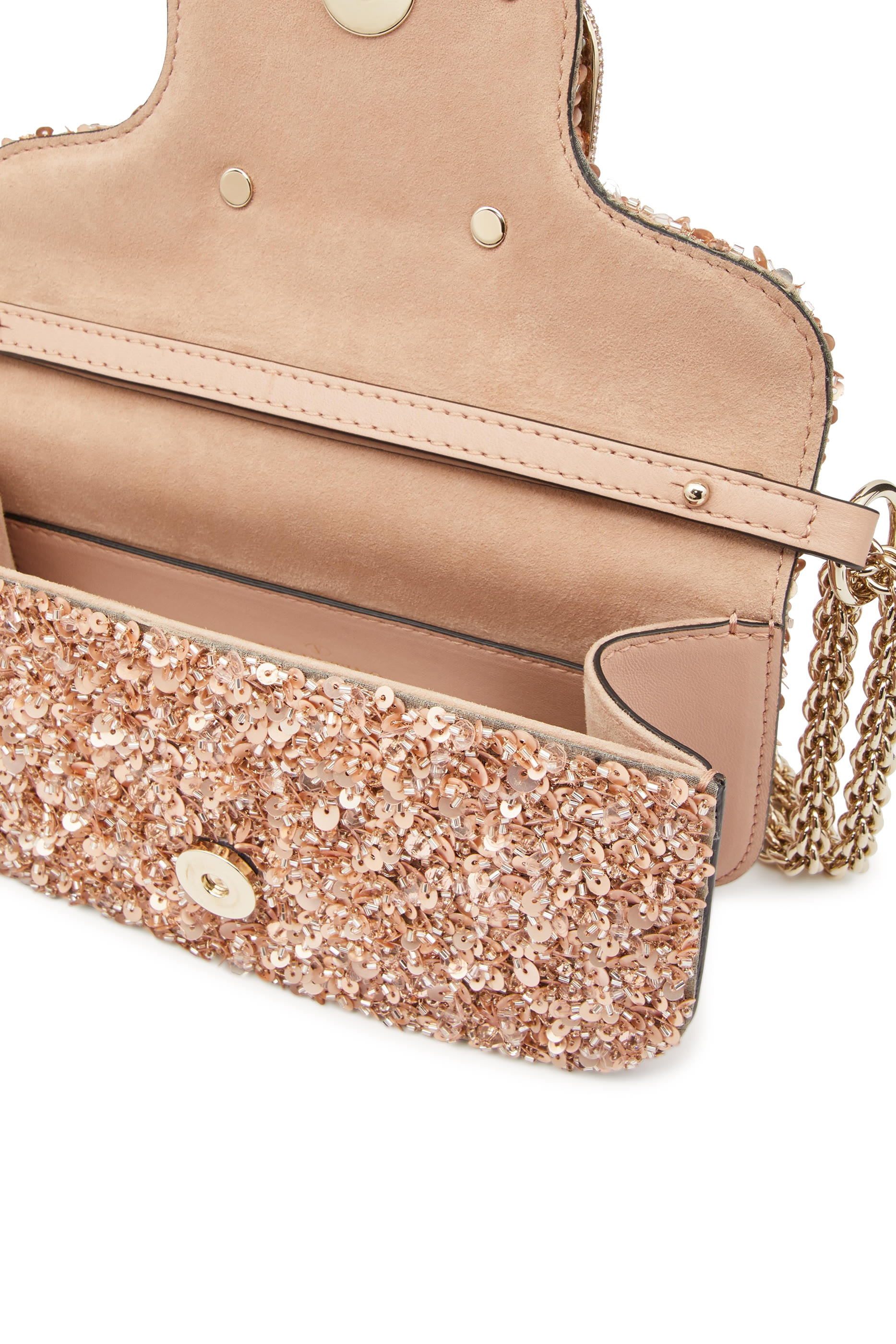 Small Sequin-Encrusted Loc&ograve; Shoulder Bag