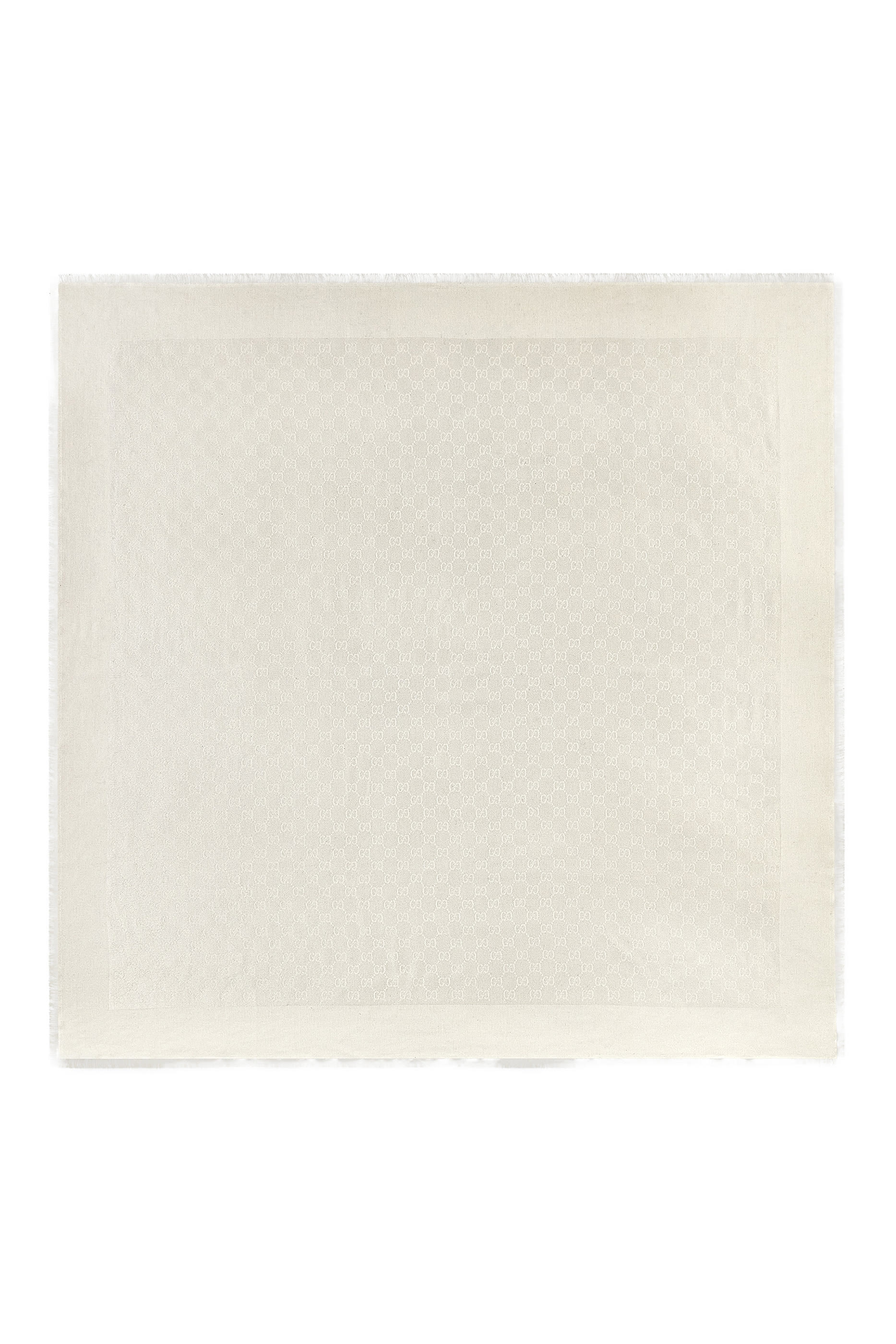 GG Jacquard Silk Wool Shawl 