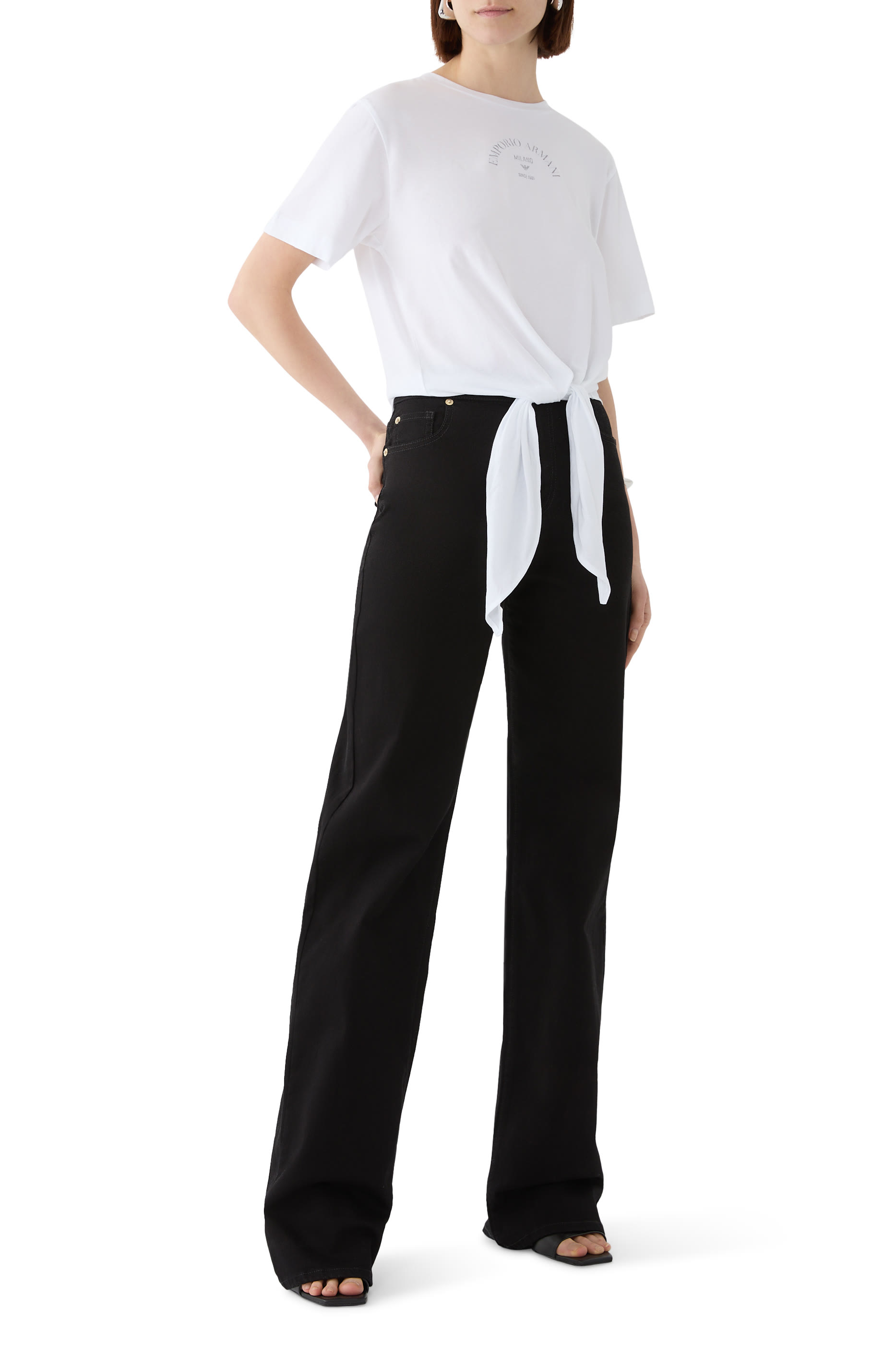 Logo Jersey T-Shirt with Knot