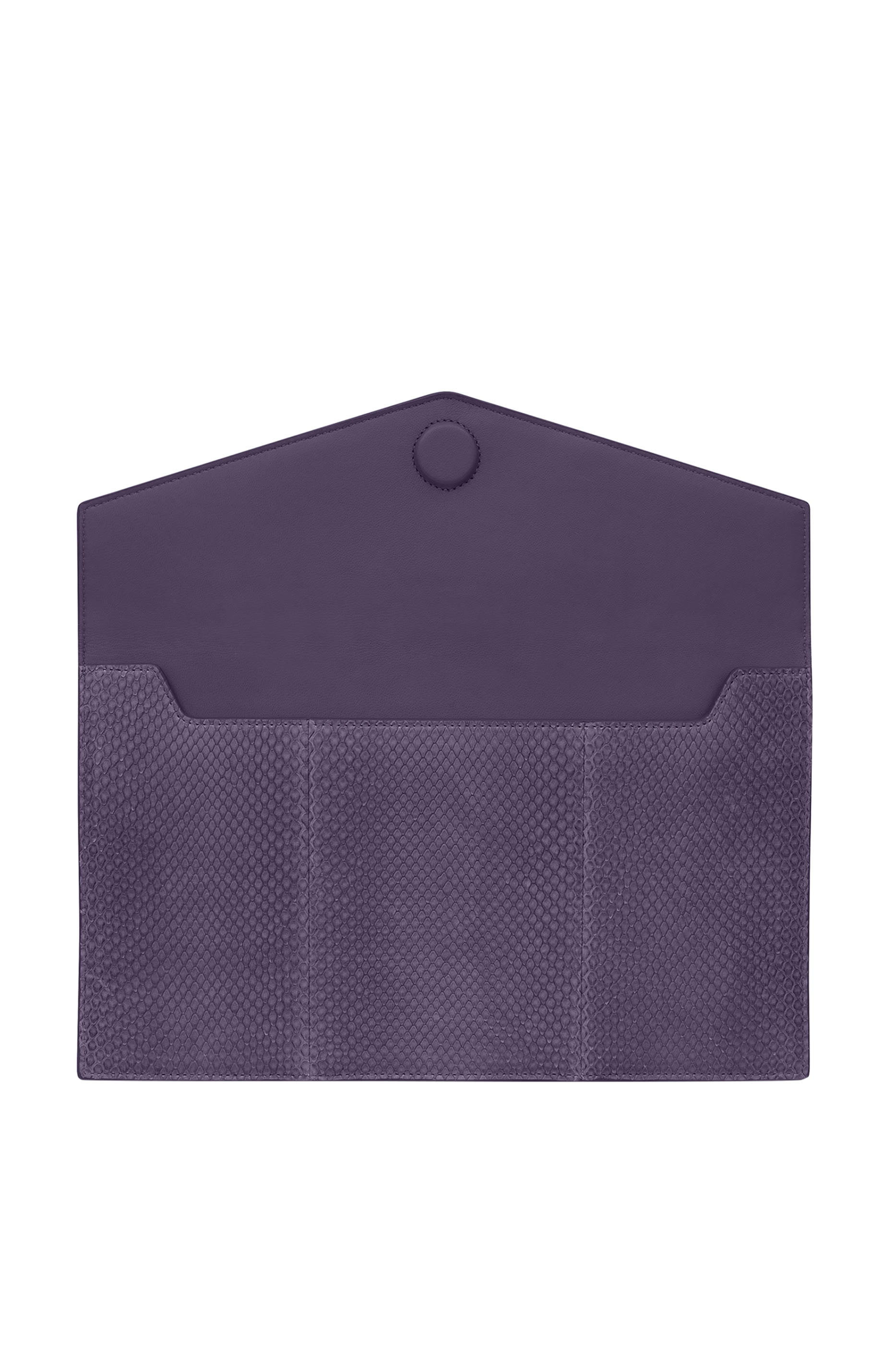 Uptown Python Leather Pouch