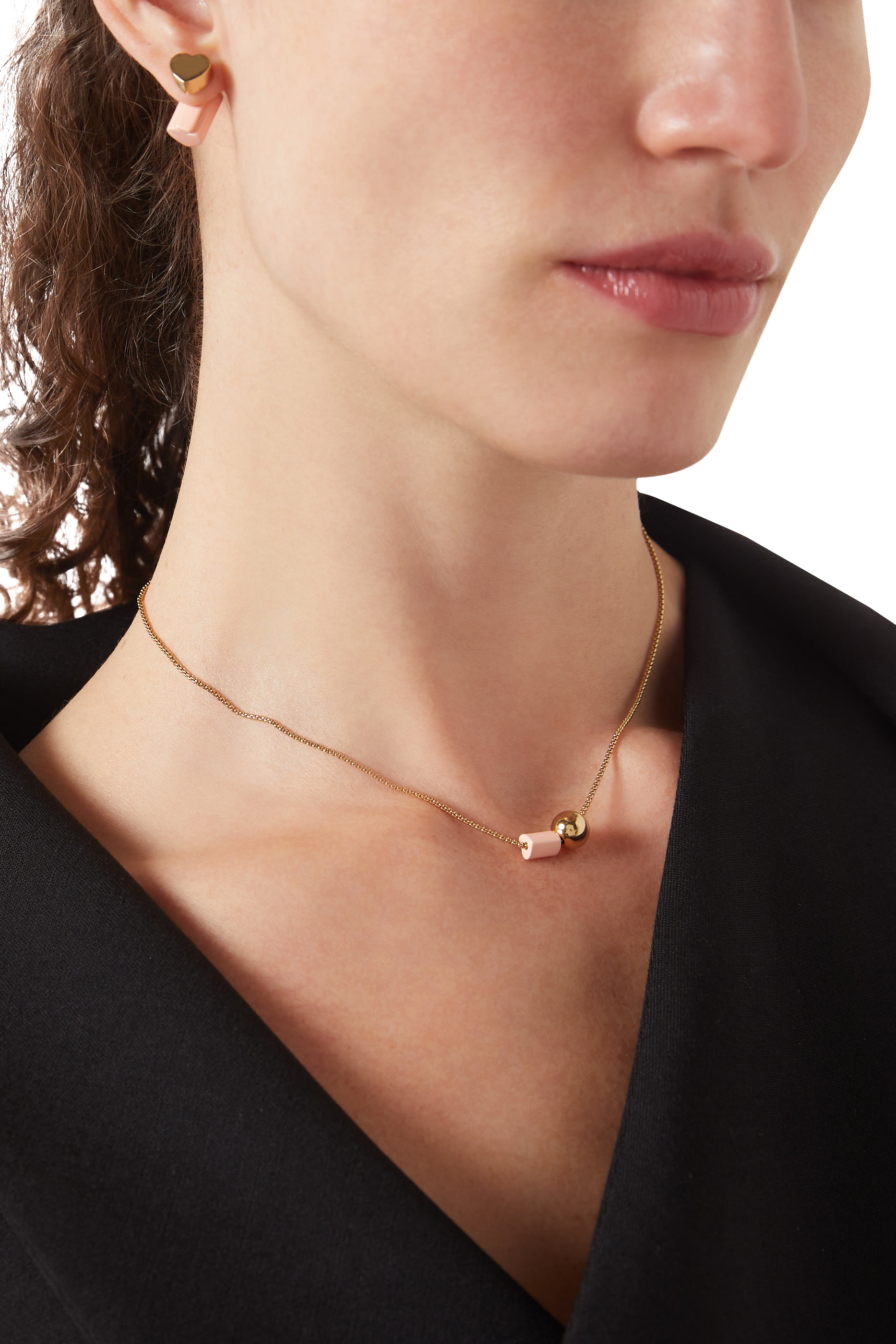 Geo Pop Pendant, Metal & Enamel