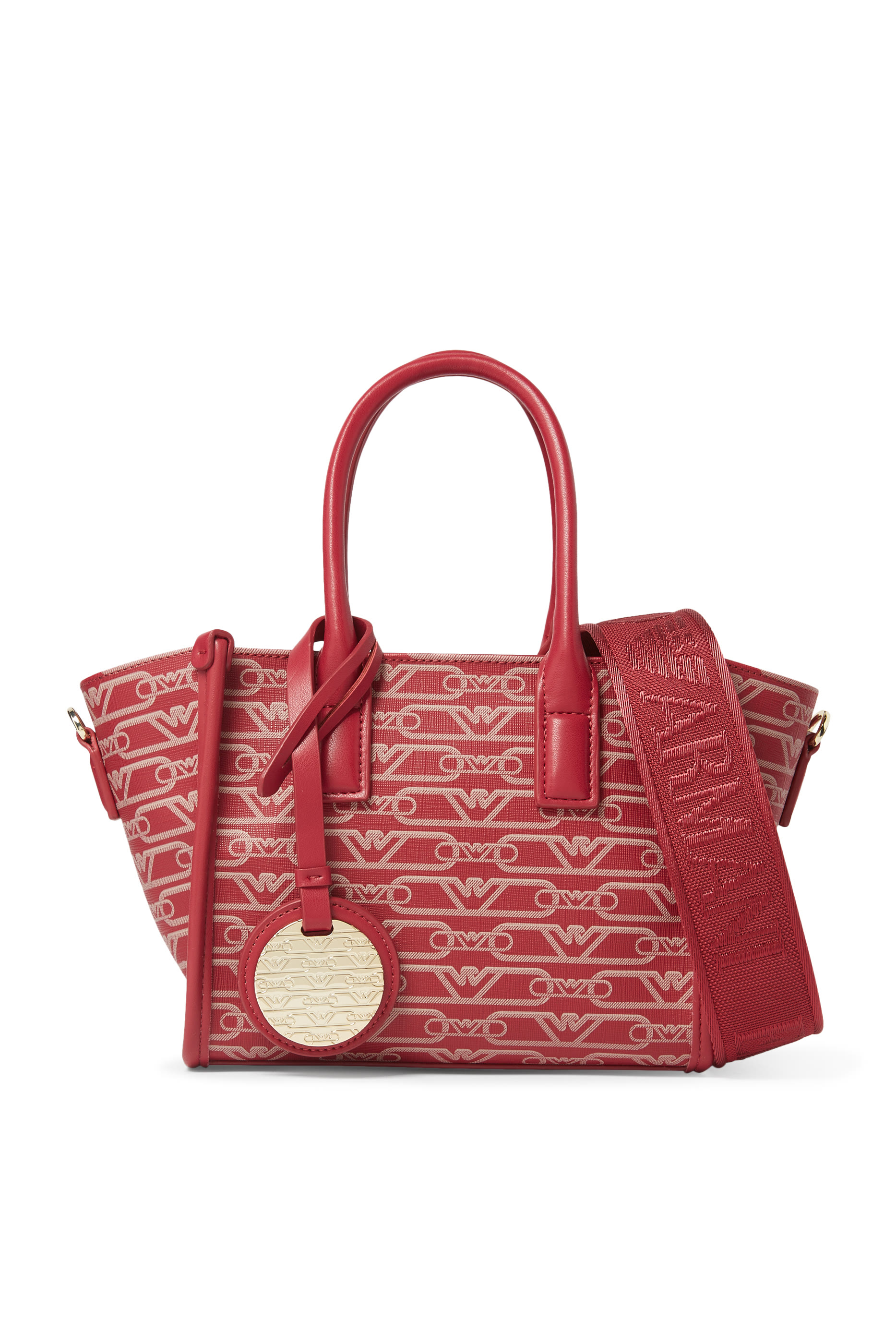 Small All-Over Monogram Print Shopper Bag